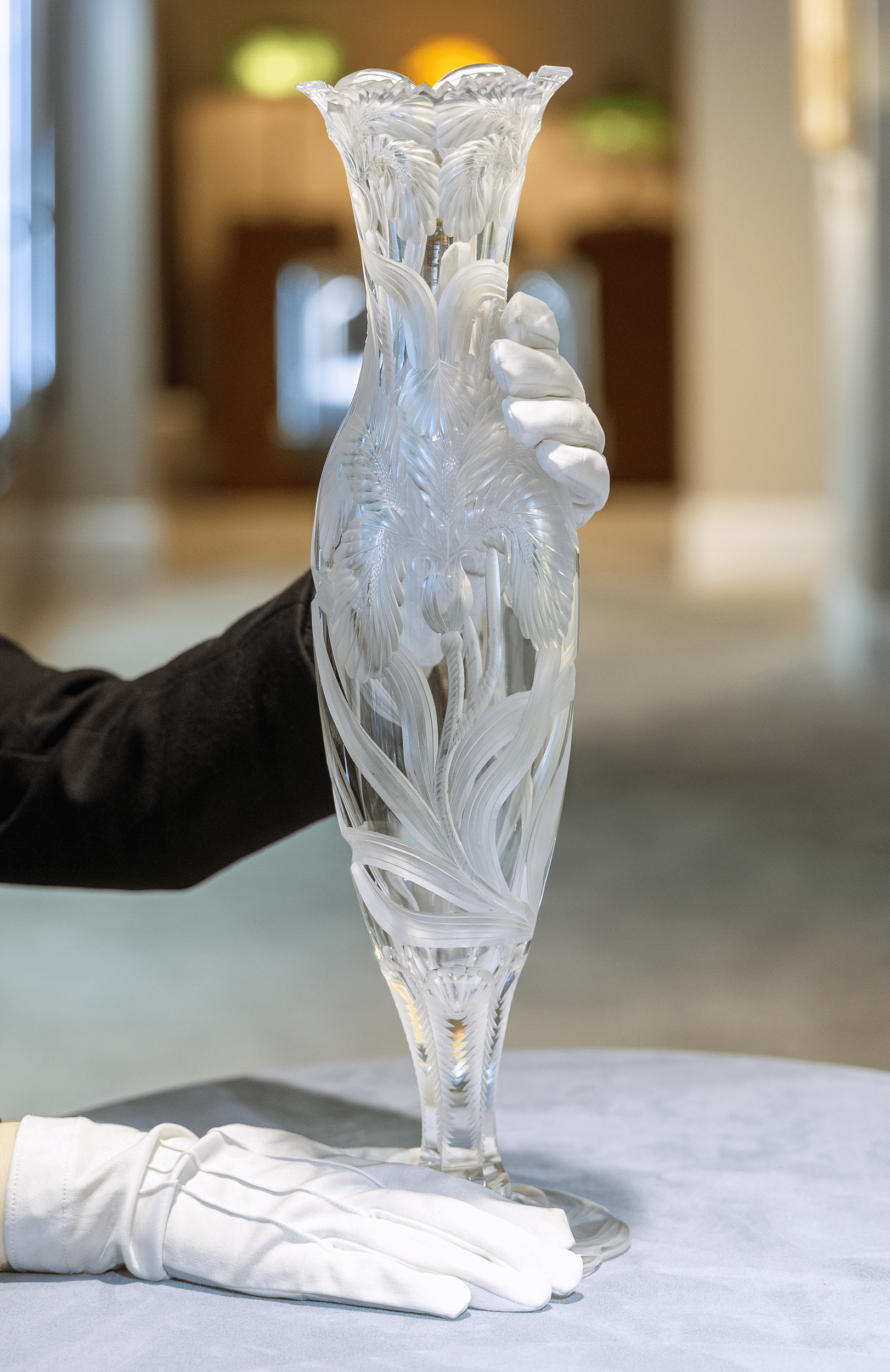 Tuthill American Brilliant Cut Glass Vase