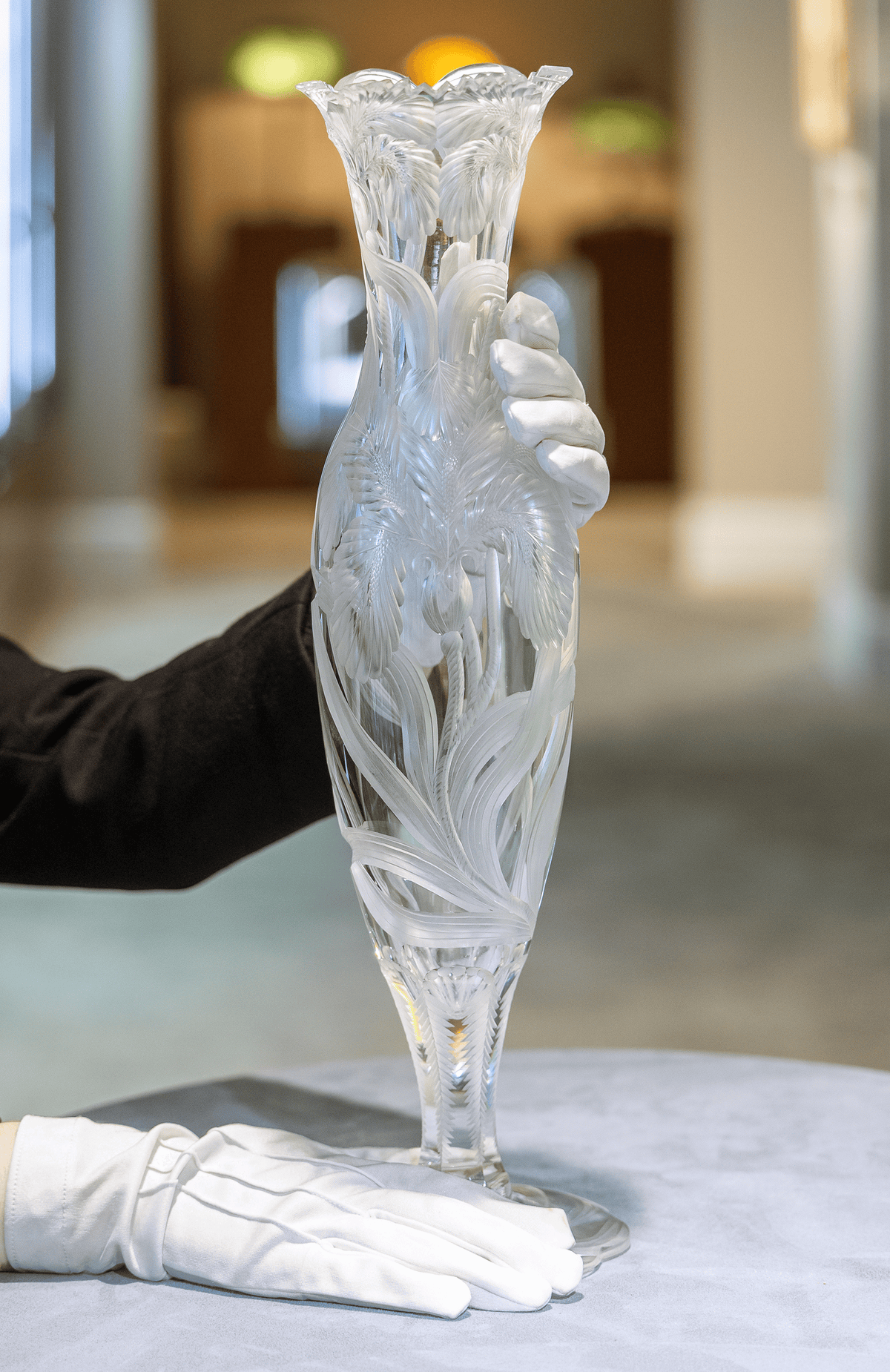 Tuthill American Brilliant Cut Glass Vase