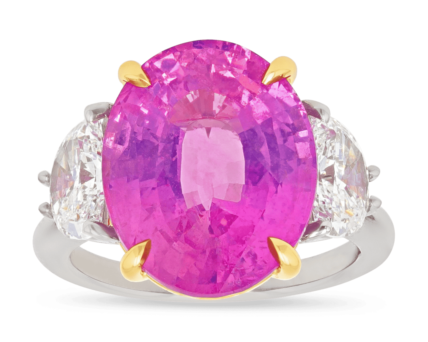 Untreated Ceylon Sapphire Ring, 12.49 Carats