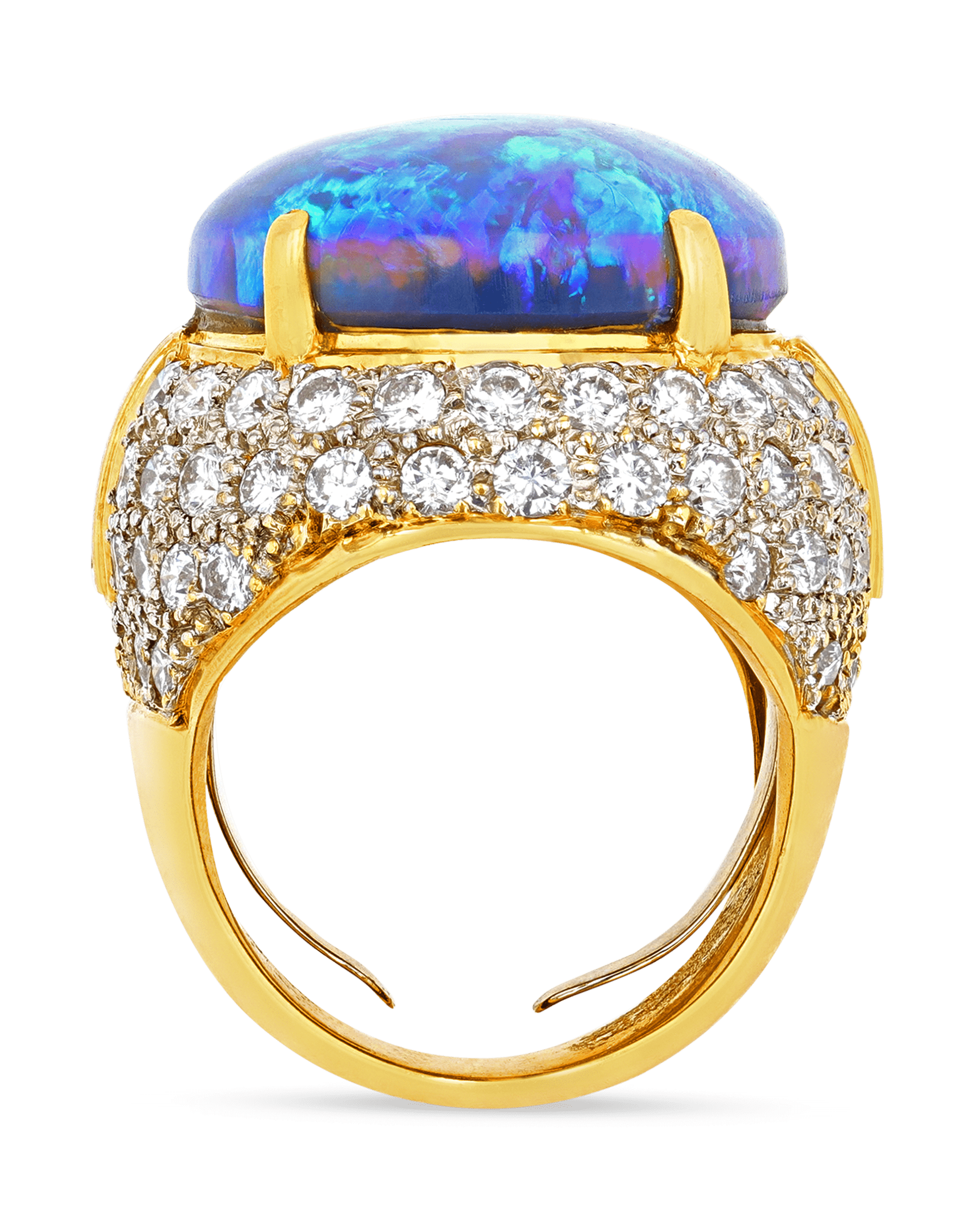 Opal and Diamond Ring, 22.75 carats