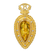 Roberge Golden Beryl Pendant Brooch, 26.50 carats