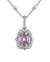 Lavender Spinel Pendant Necklace, 5.51 Carats