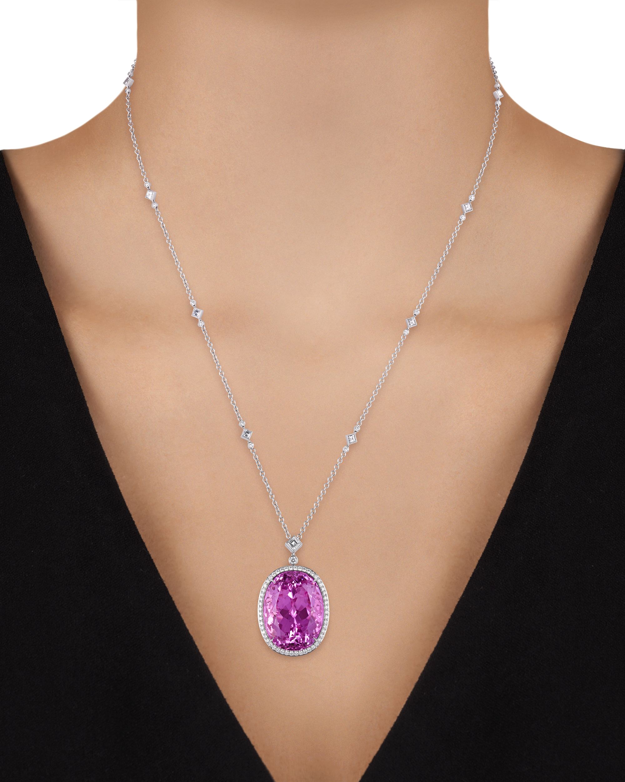 Tiffany & Co. Kunzite Pendant, 50.00 Carats