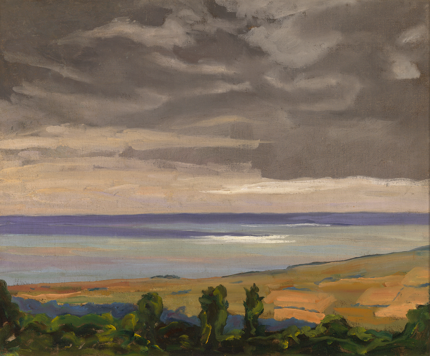 Coast Scene Near Lympne by Sir Winston Churchill