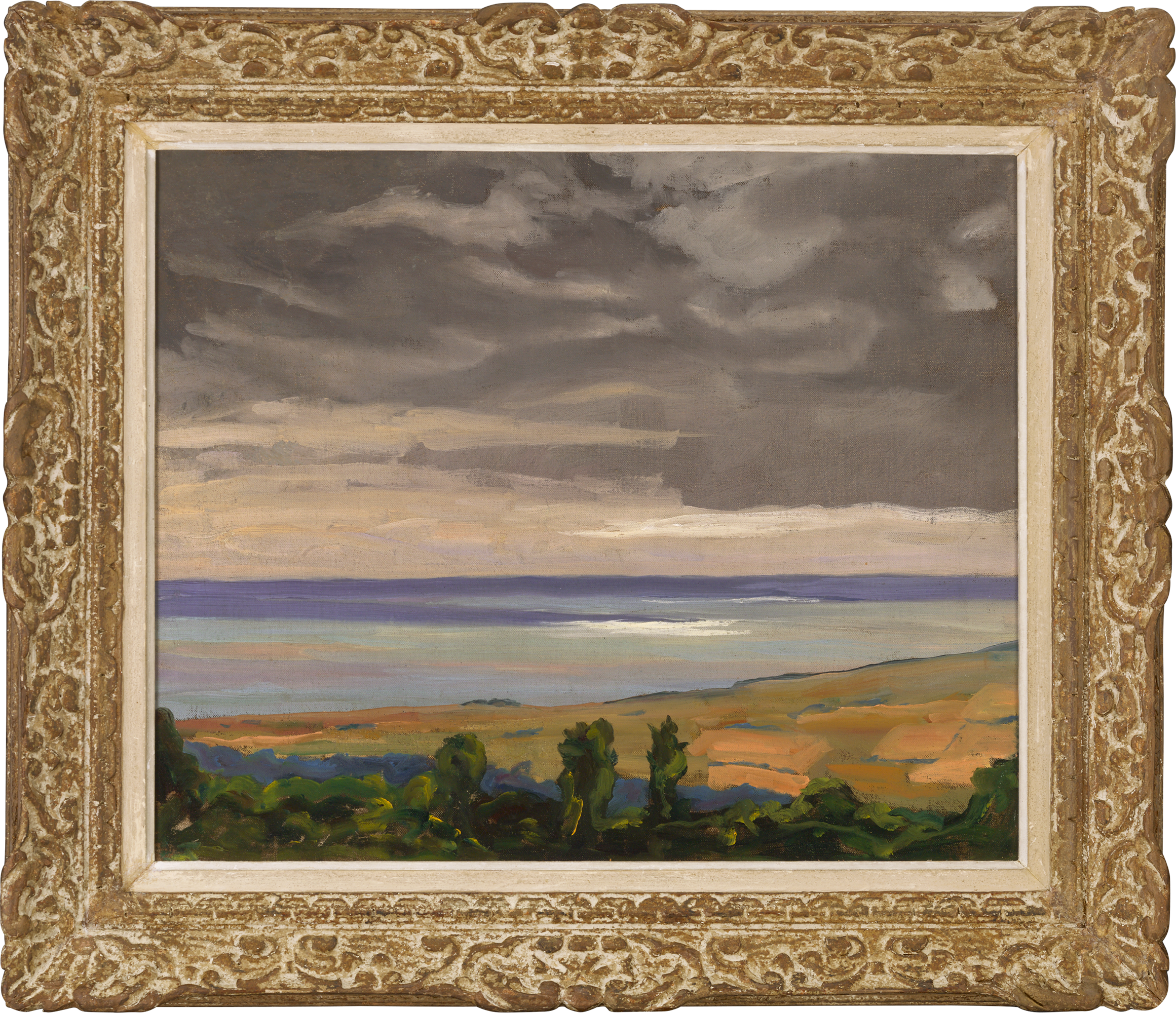 Coast Scene Near Lympne by Sir Winston Churchill