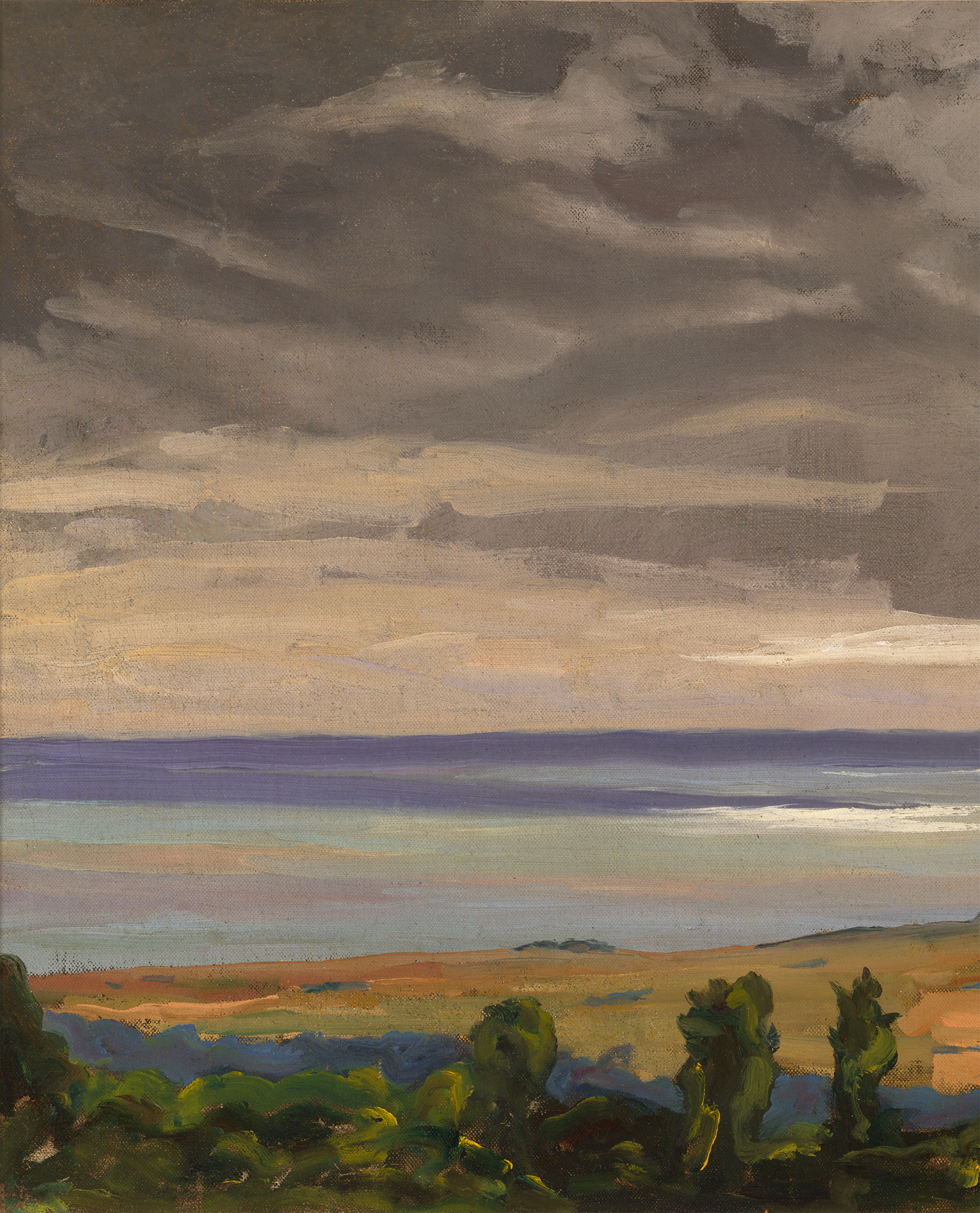 Coast Scene Near Lympne by Sir Winston Churchill