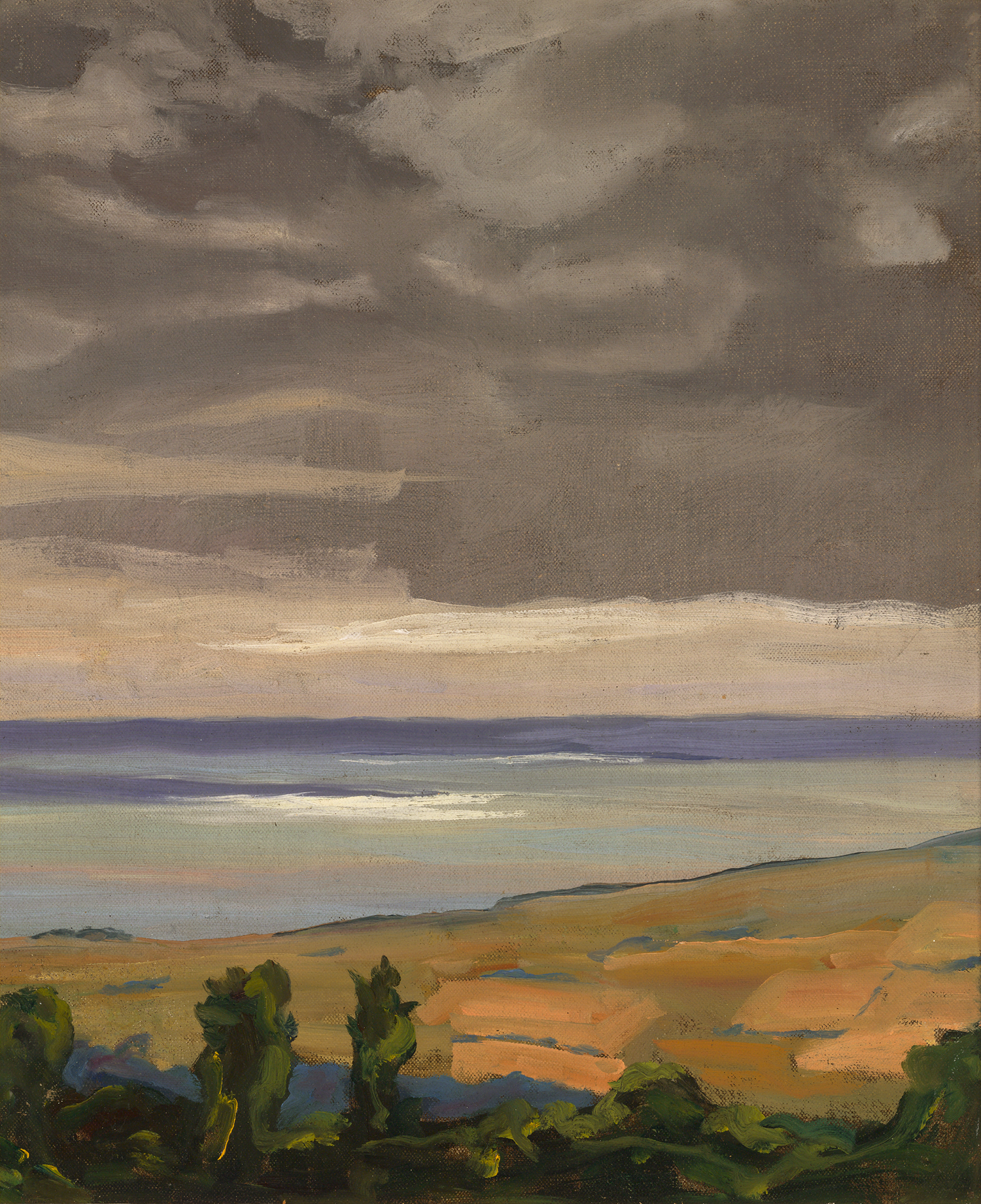 Coast Scene Near Lympne by Sir Winston Churchill