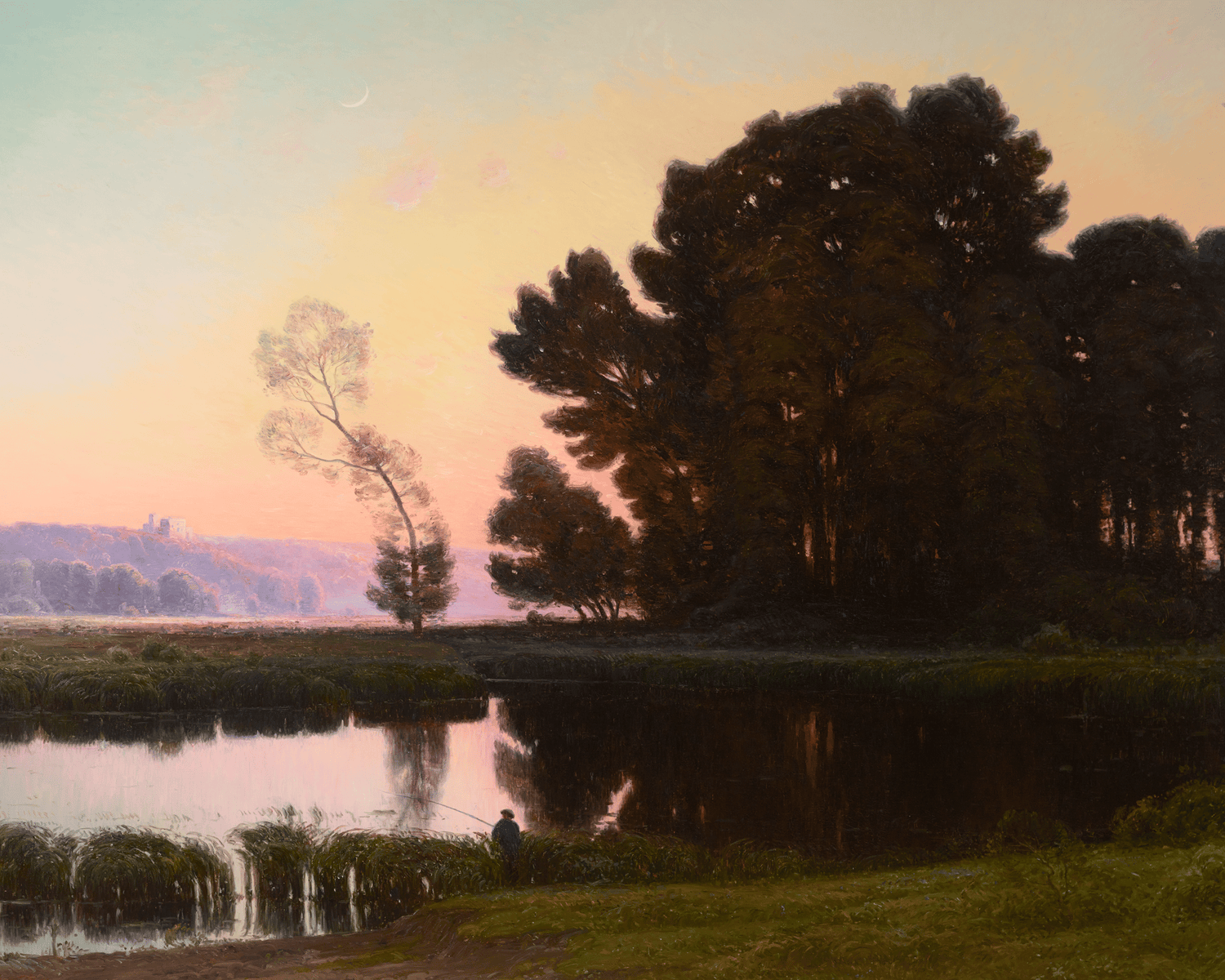 Soleil levant, vallée de la Dordogne by William Didier-Pouget