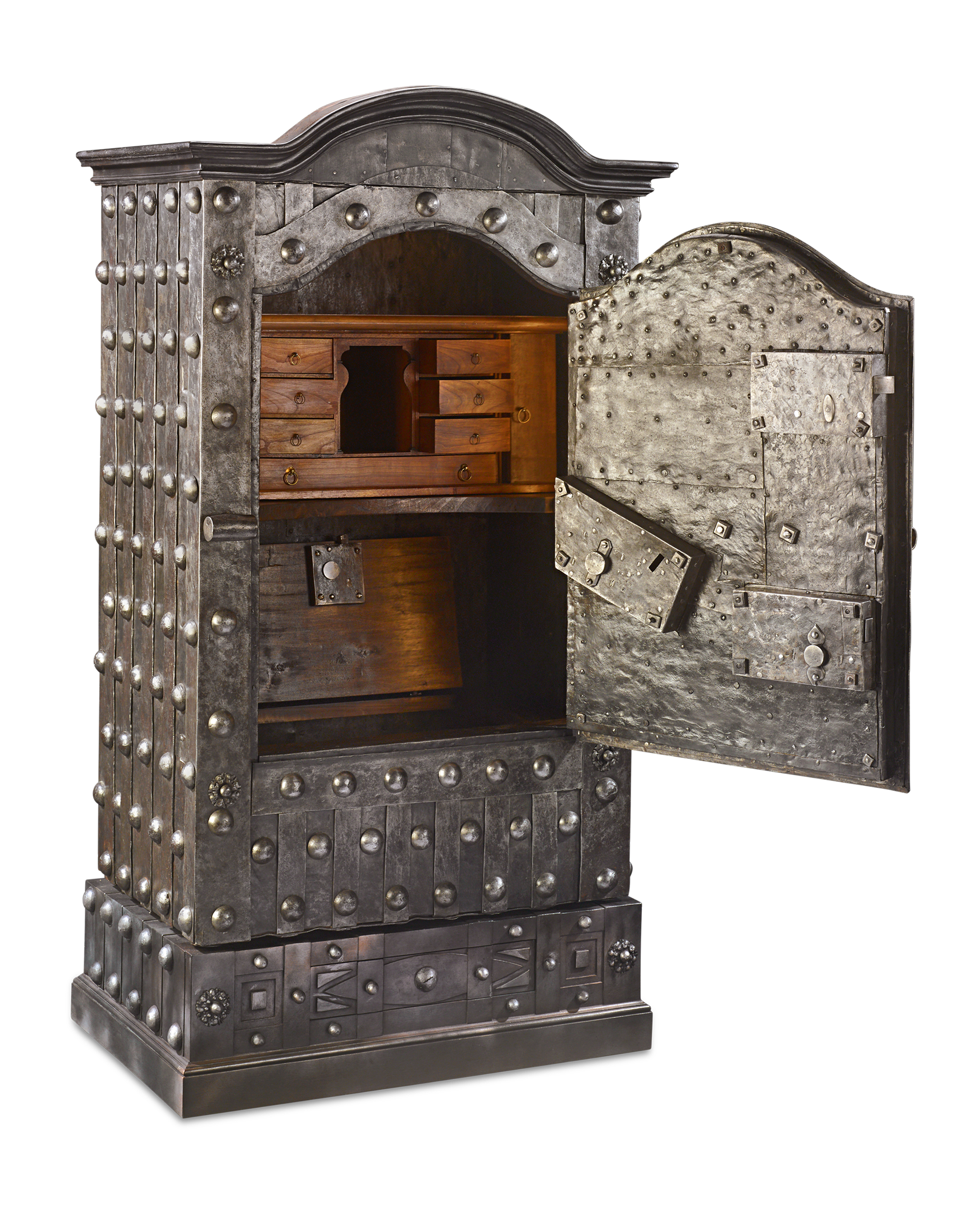 Italian Baroque Iron Safe