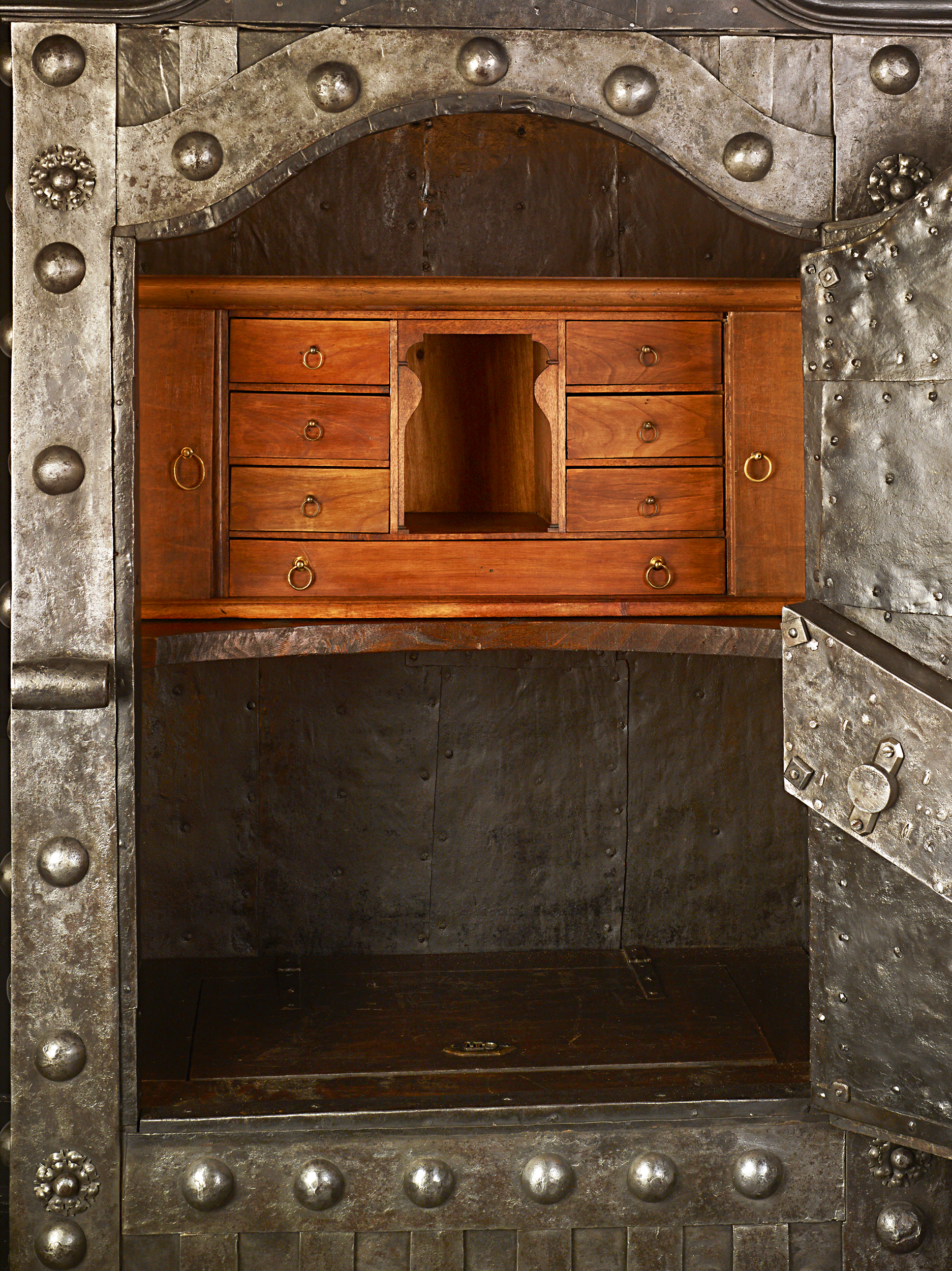 Italian Baroque Iron Safe