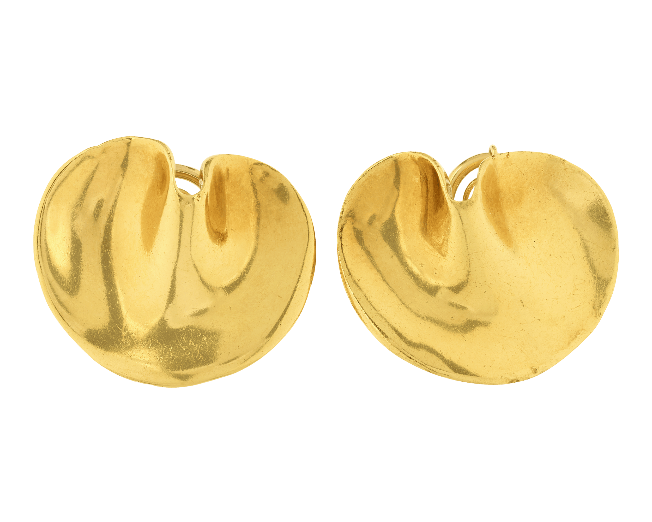 Tiffany & Co. Gold Lily Pad Earrings