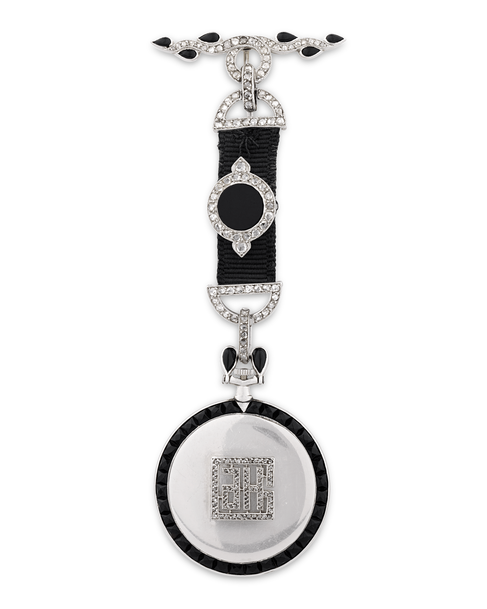 Cartier Art Deco Diamond Pendant Watch