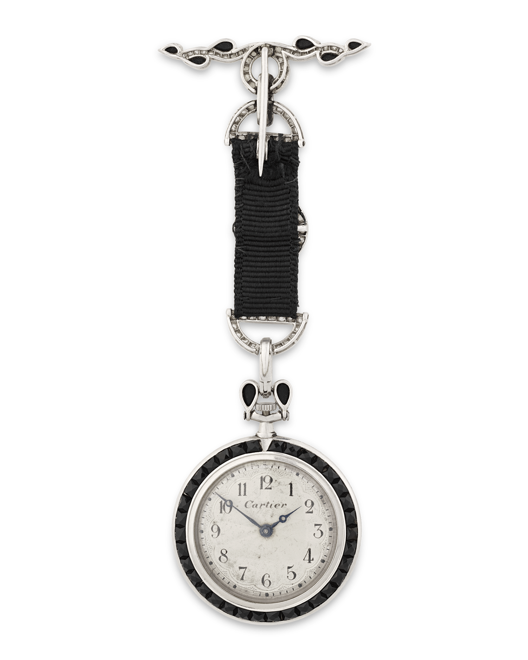 Cartier Art Deco Diamond Pendant Watch