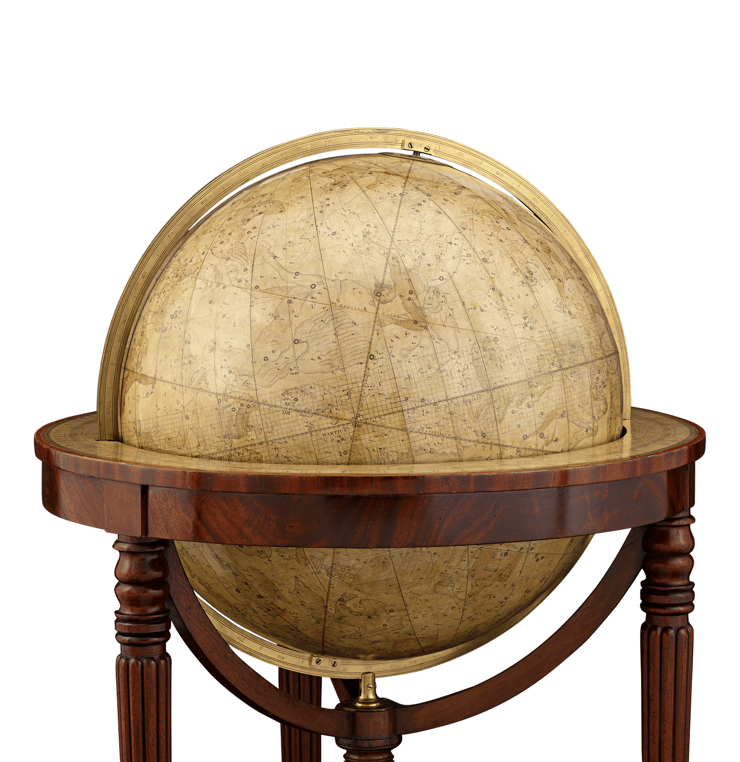 William IV 21-Inch Terrestrial and Celestial Floor Globes by J. W. Cary