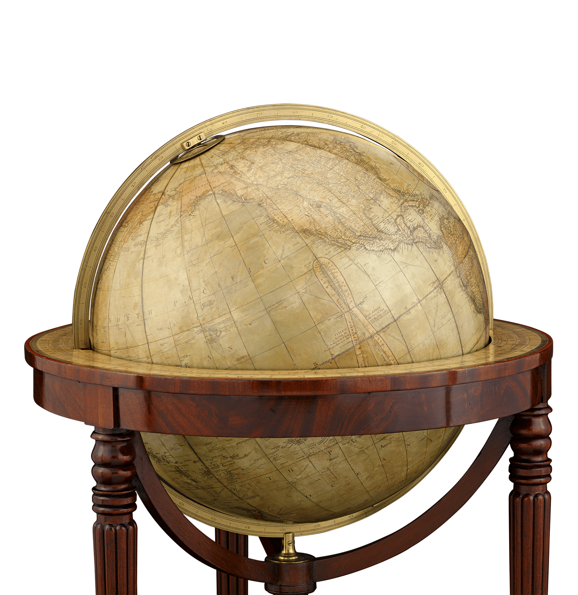 William IV 21-Inch Terrestrial and Celestial Floor Globes by J. W. Cary