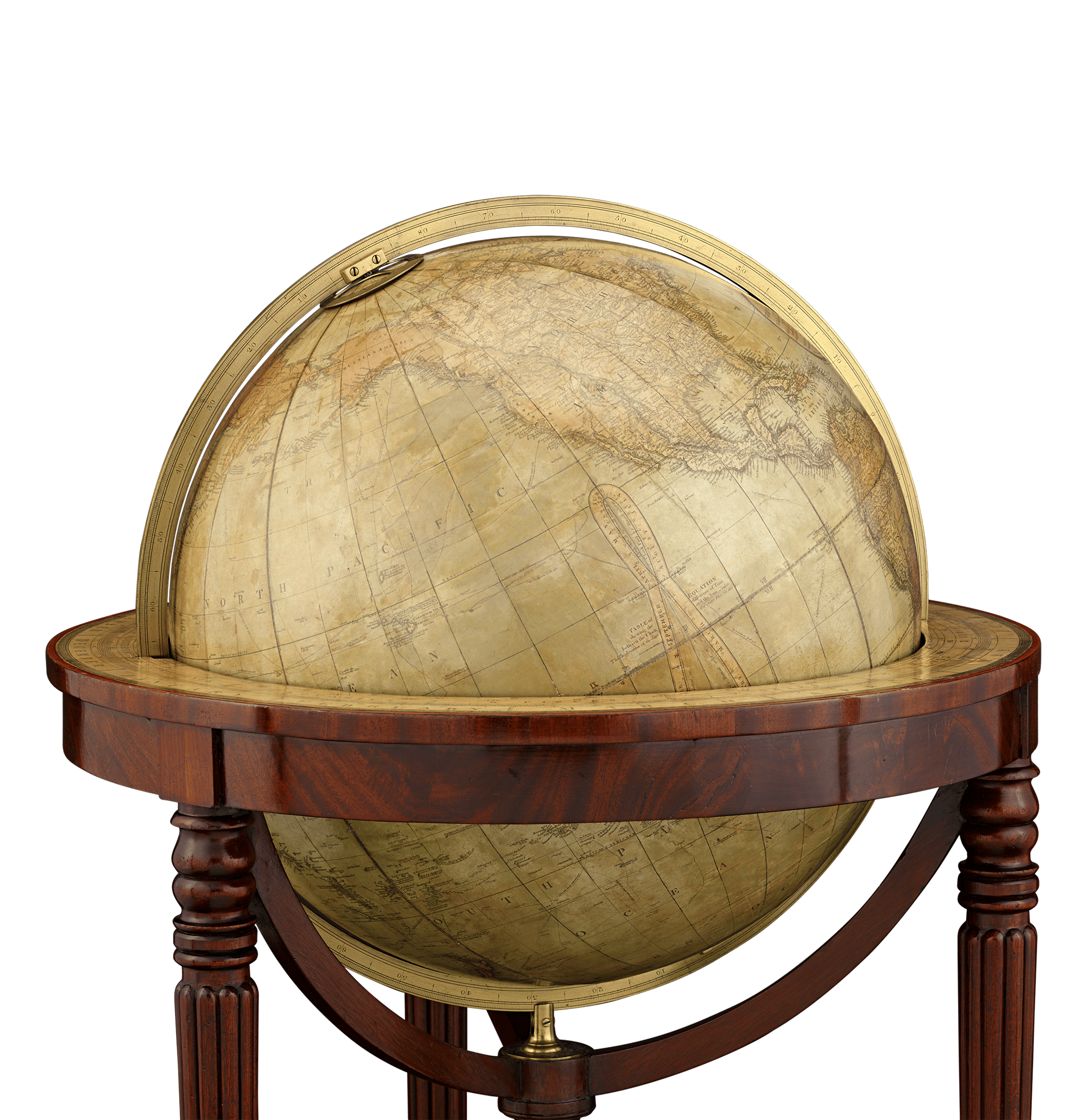 William IV 21-Inch Terrestrial and Celestial Floor Globes by J. W. Cary
