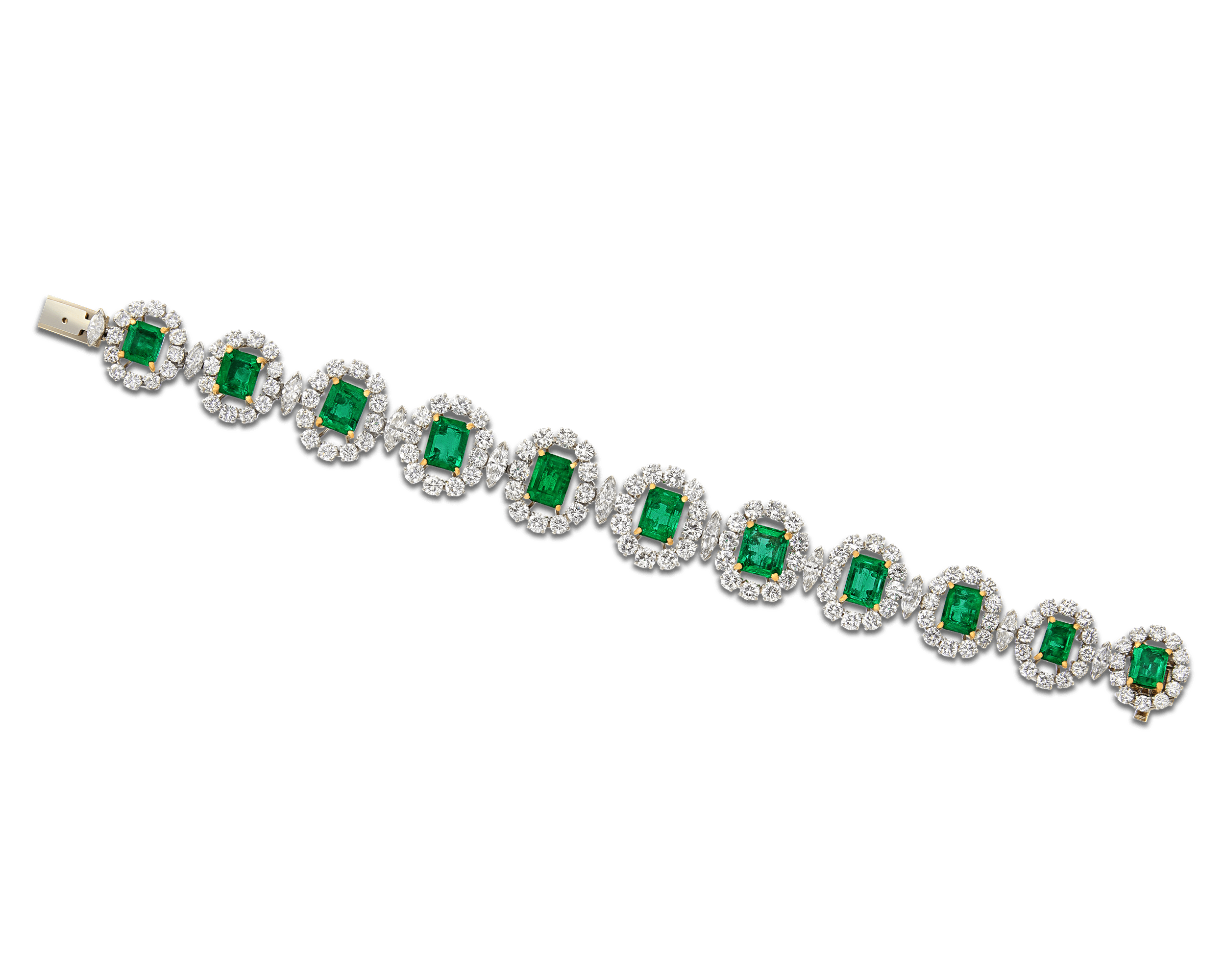 Colombian Emerald and Diamond Bracelet