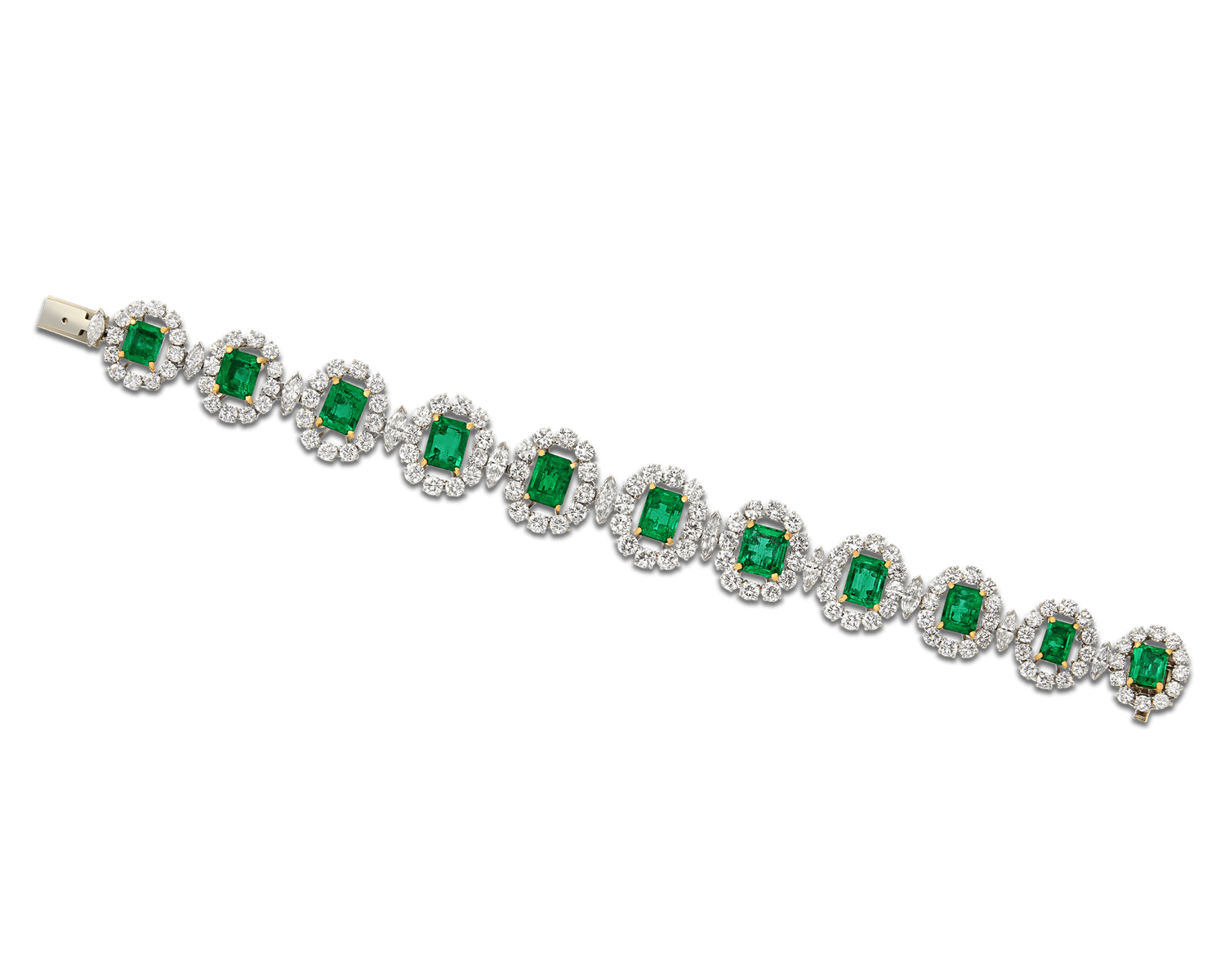 Colombian Emerald and Diamond Bracelet