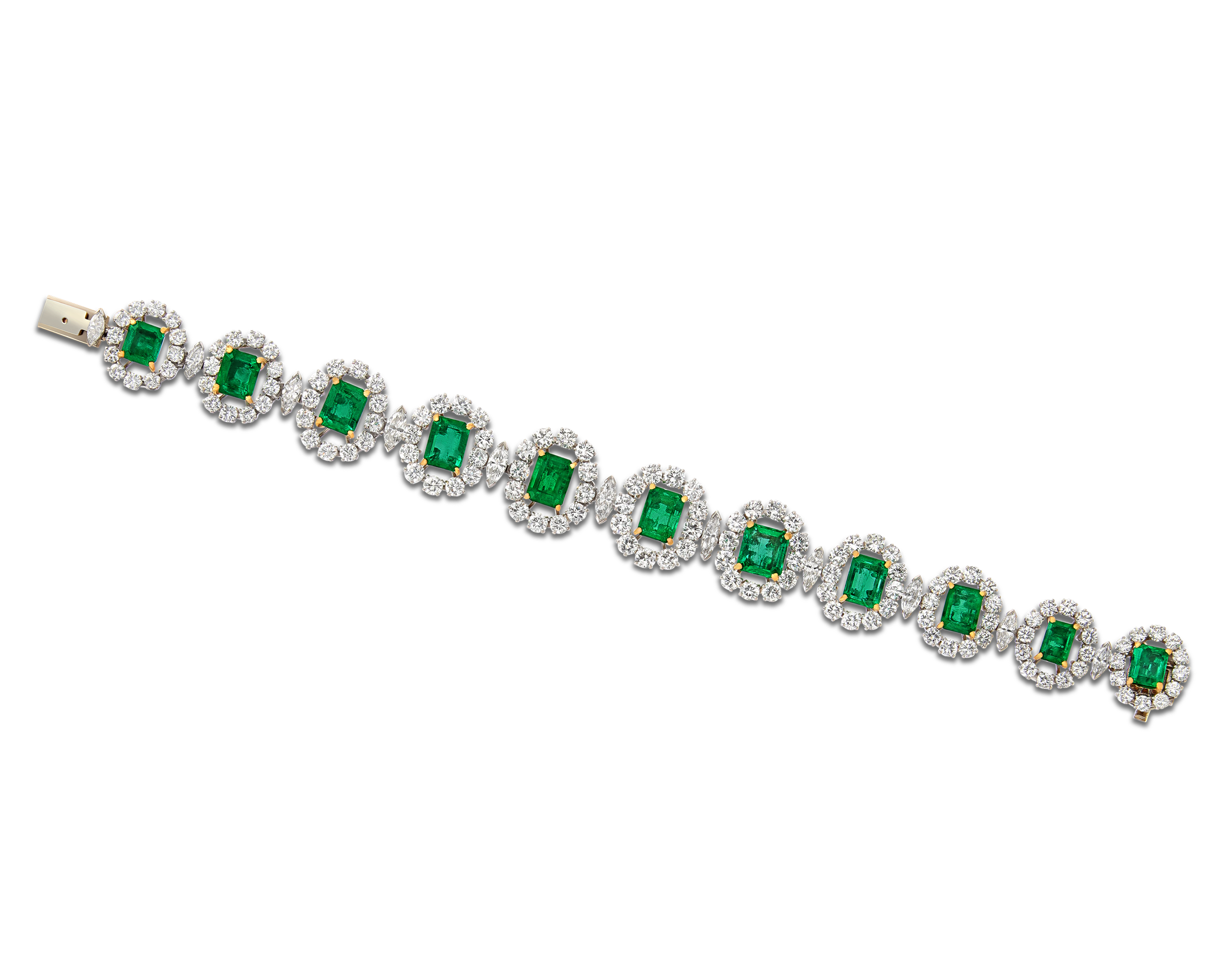 Colombian Emerald and Diamond Bracelet