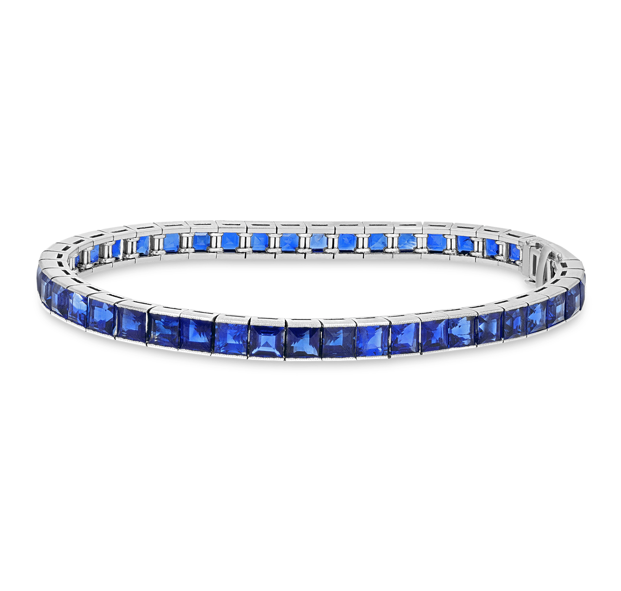 Sapphire Line Bracelet, 22.50 Carats