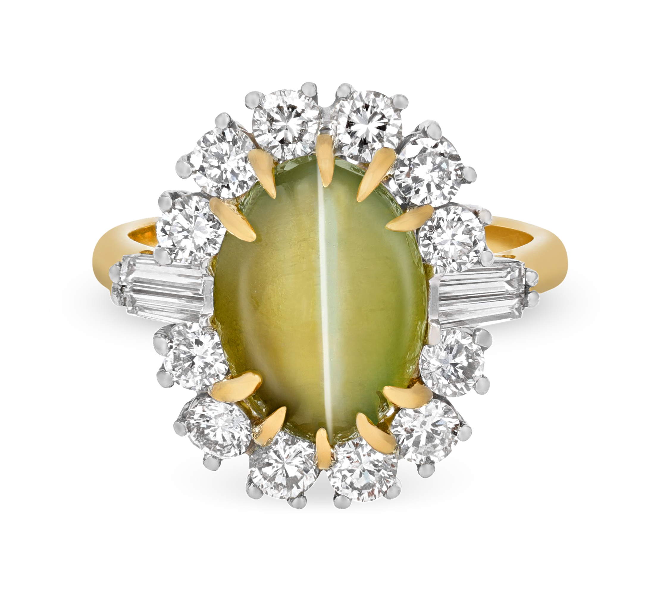 Cat's Eye Chrysoberyl Ring, 8.06 Carats