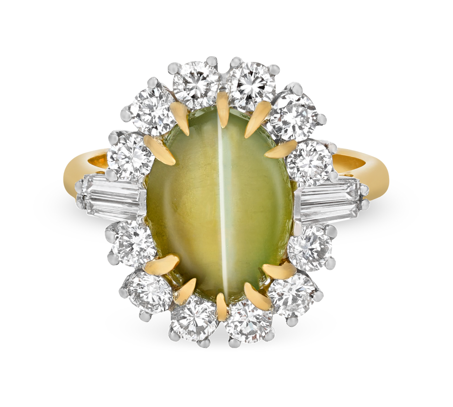 Cat's Eye Chrysoberyl Ring, 8.06 Carats