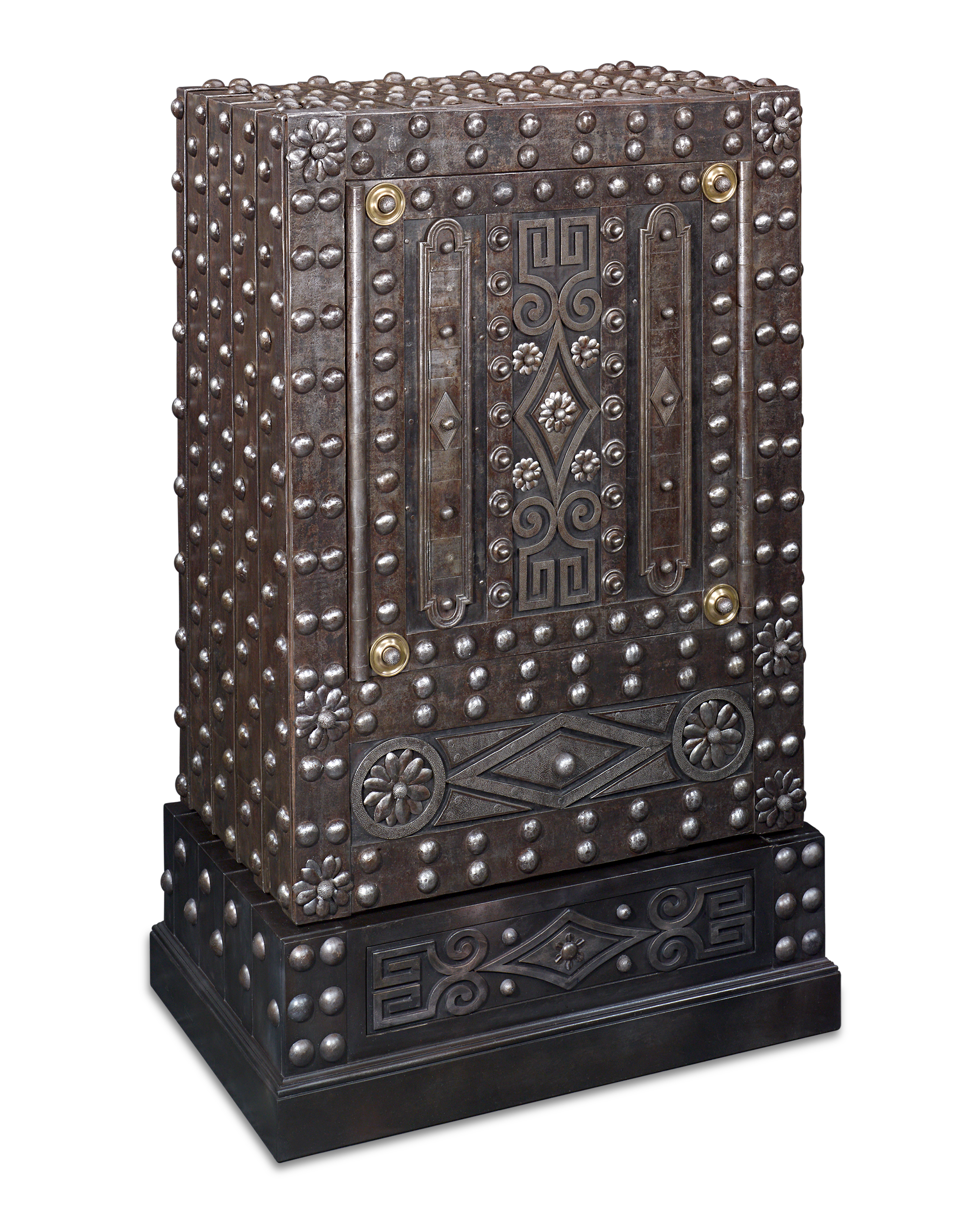 18th Century Italian Iron Floor Safe