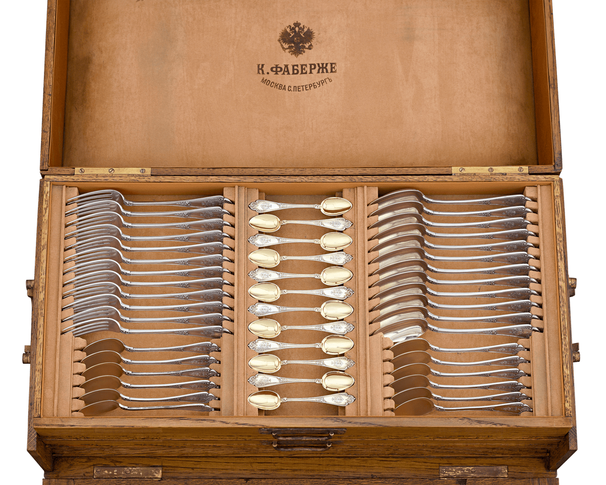 Fabergé Silver Flatware Service