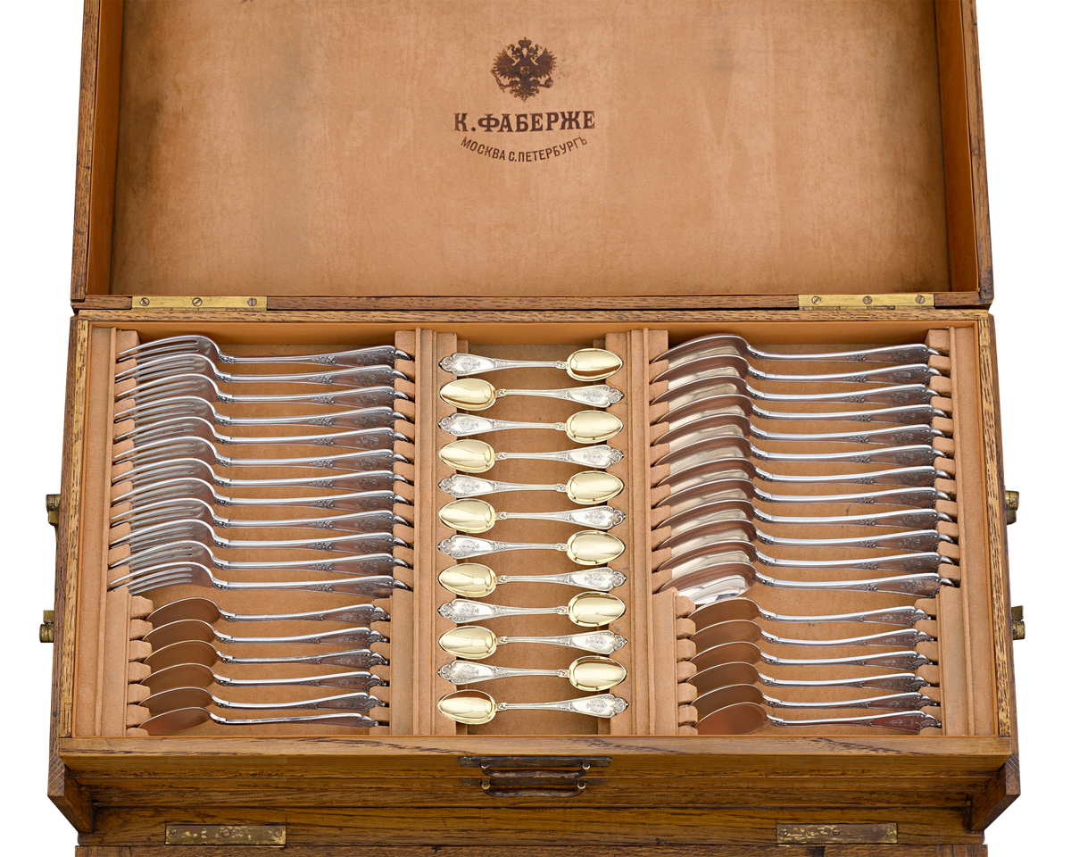 Fabergé Silver Flatware Service