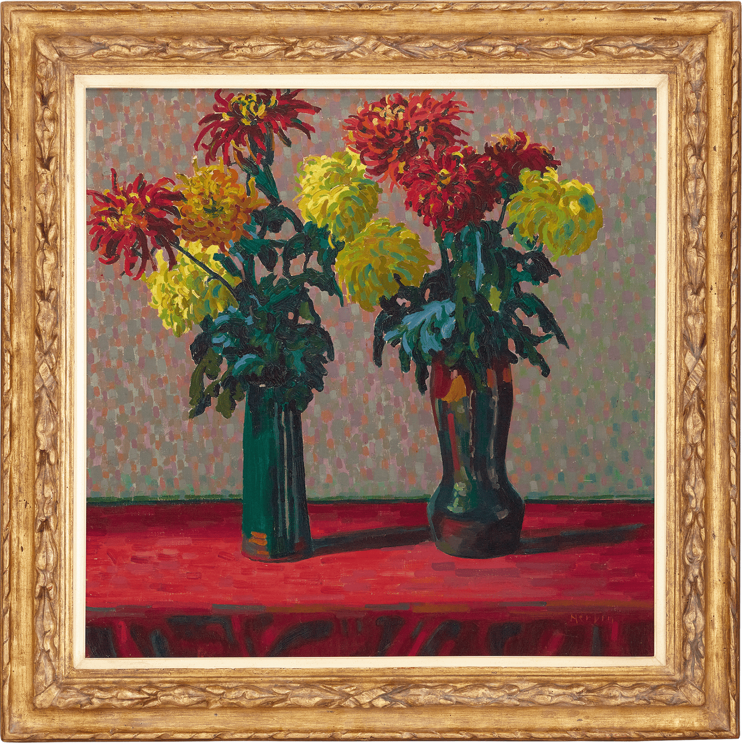 Vases aux chrysanthèmes by Auguste Herbin