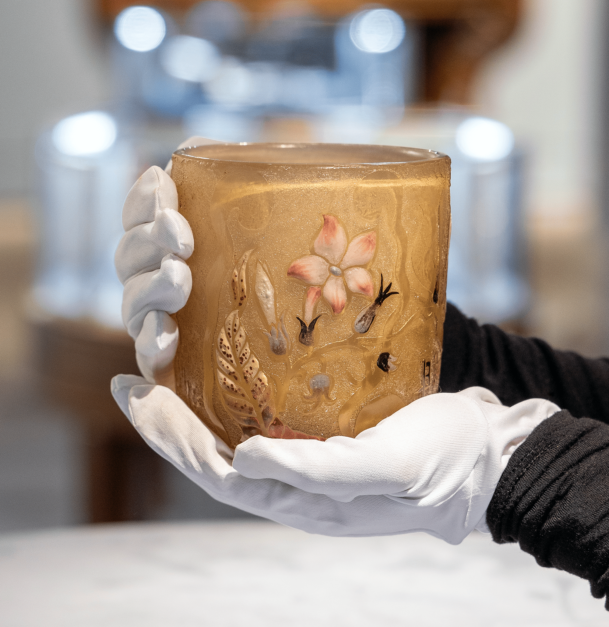 Gallé Art Nouveau Vase