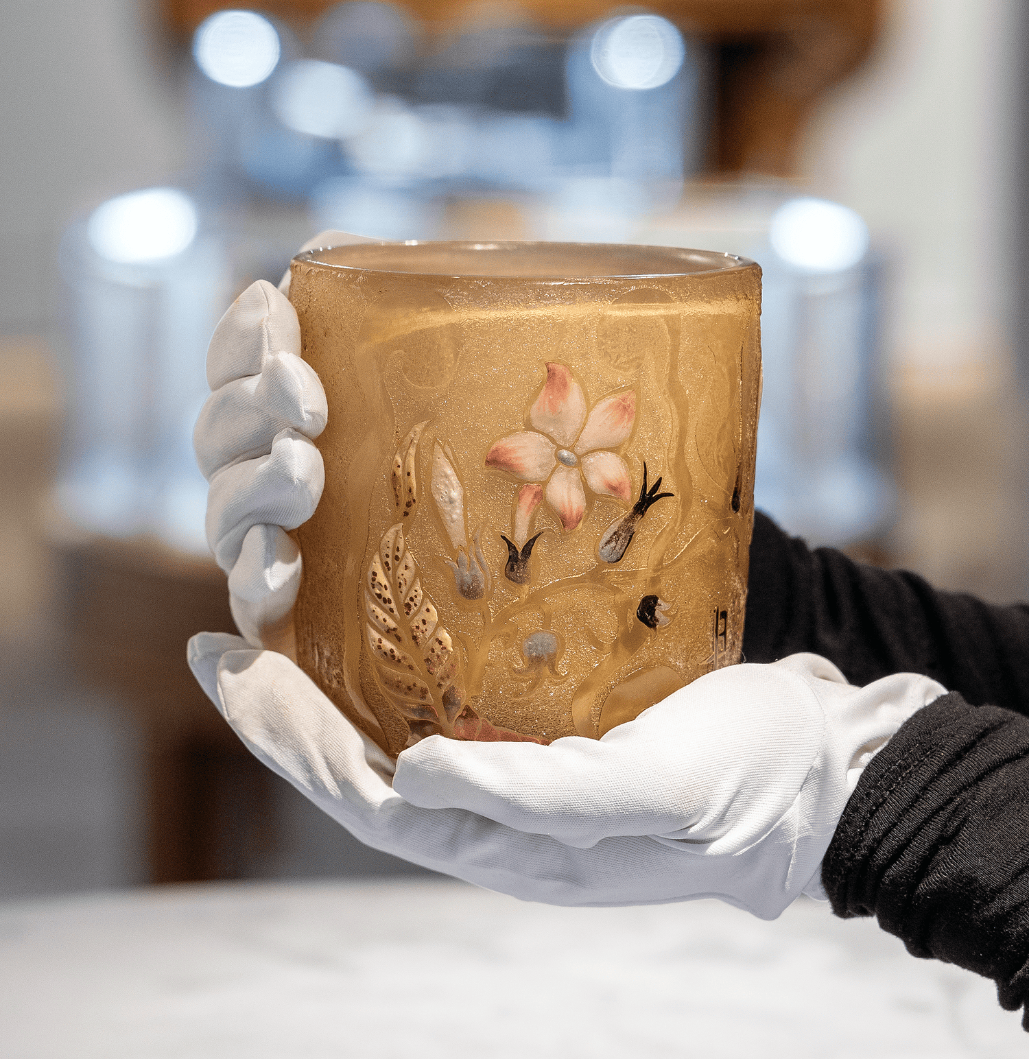 Gallé Art Nouveau Vase