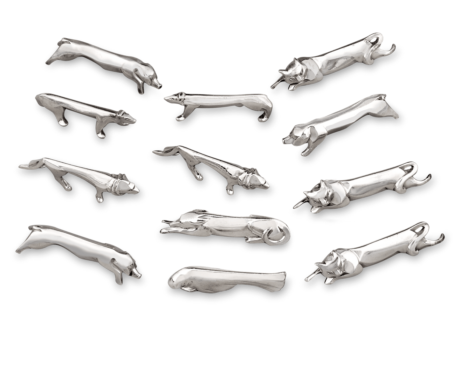 Christofle Art Deco Knife Rests, Set of 12