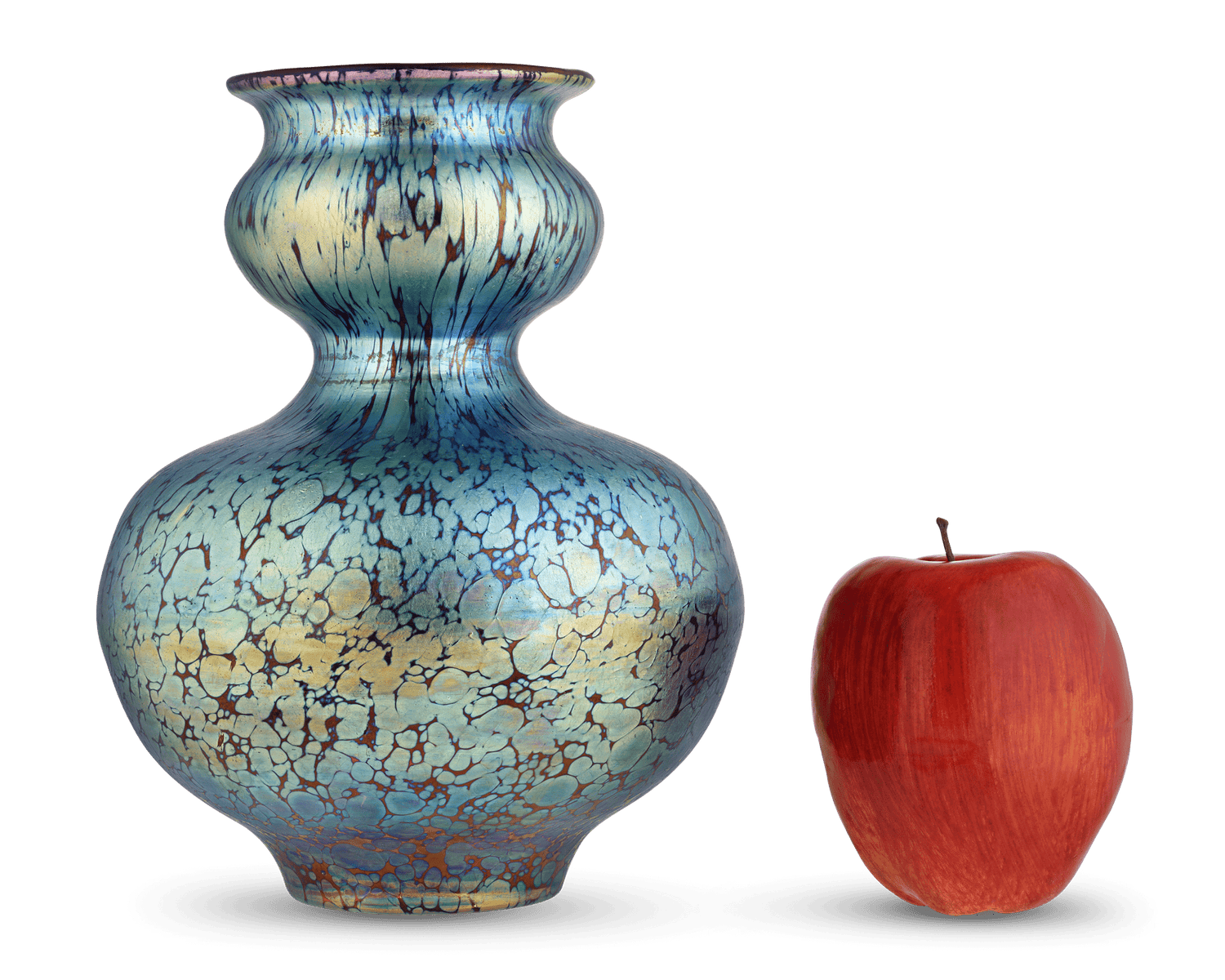 Rounded Papillion Vase by Loetz