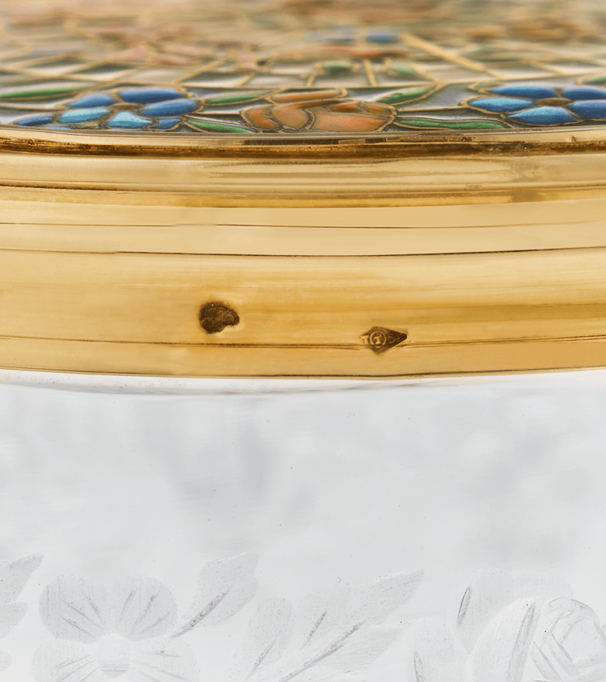 Plique-à-jour Enamel and Glass Box