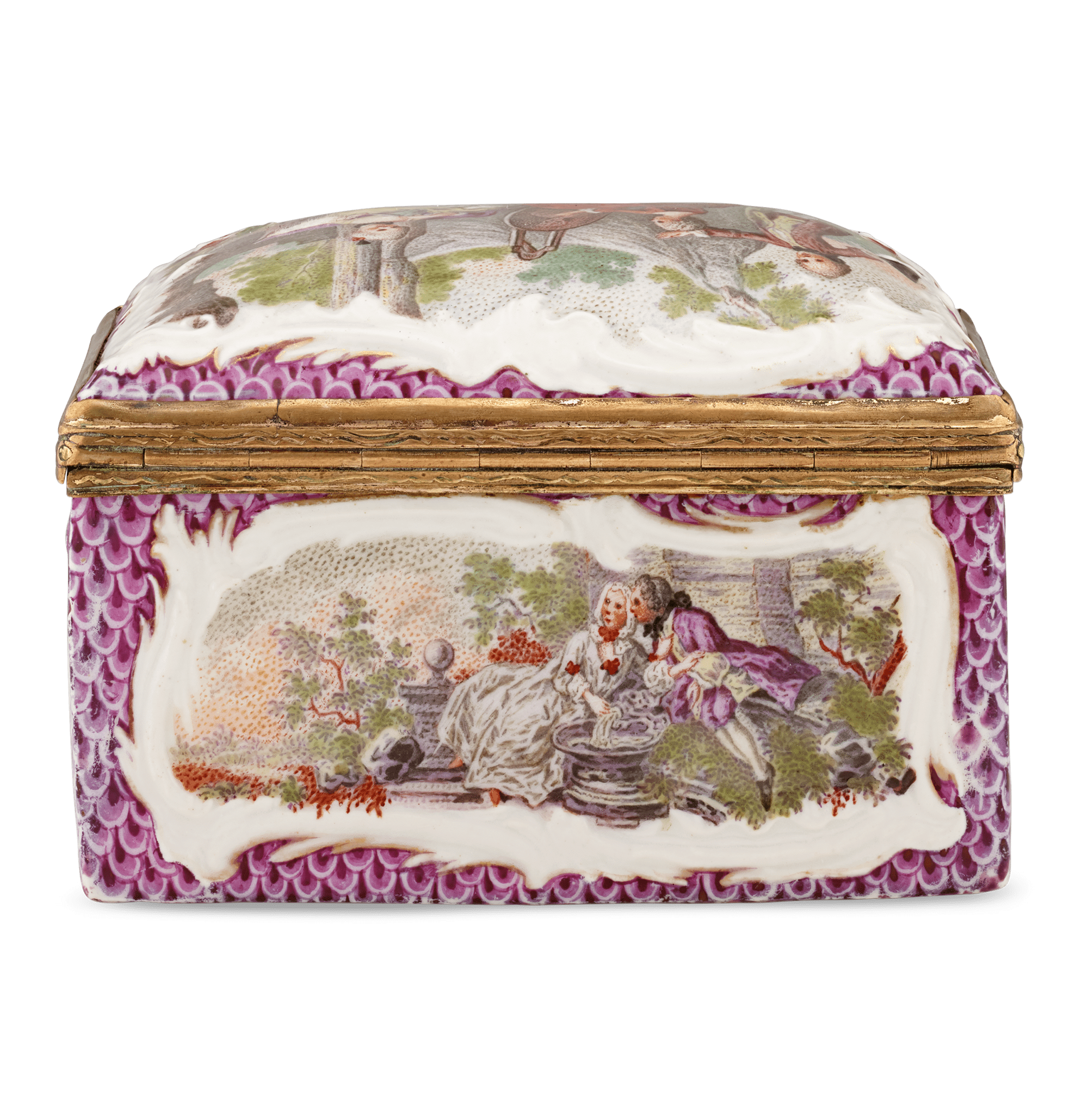 Meissen Rococo Porcelain Box