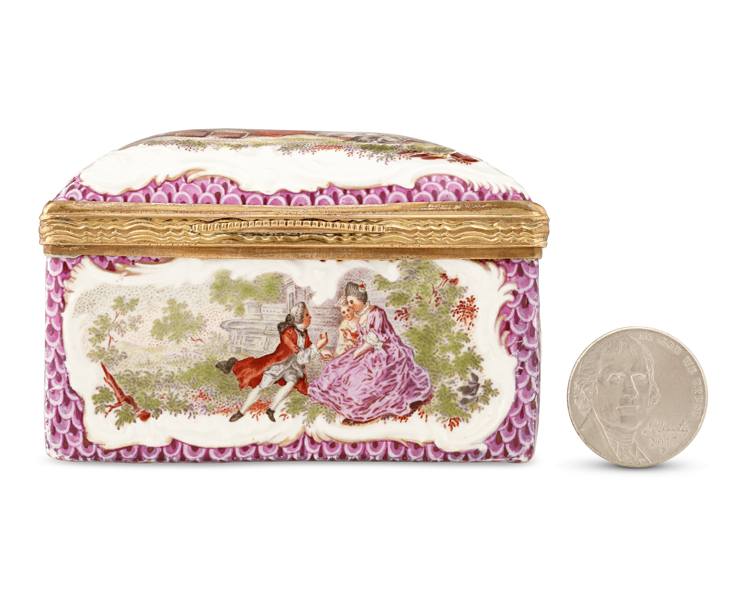 Meissen Rococo Porcelain Box