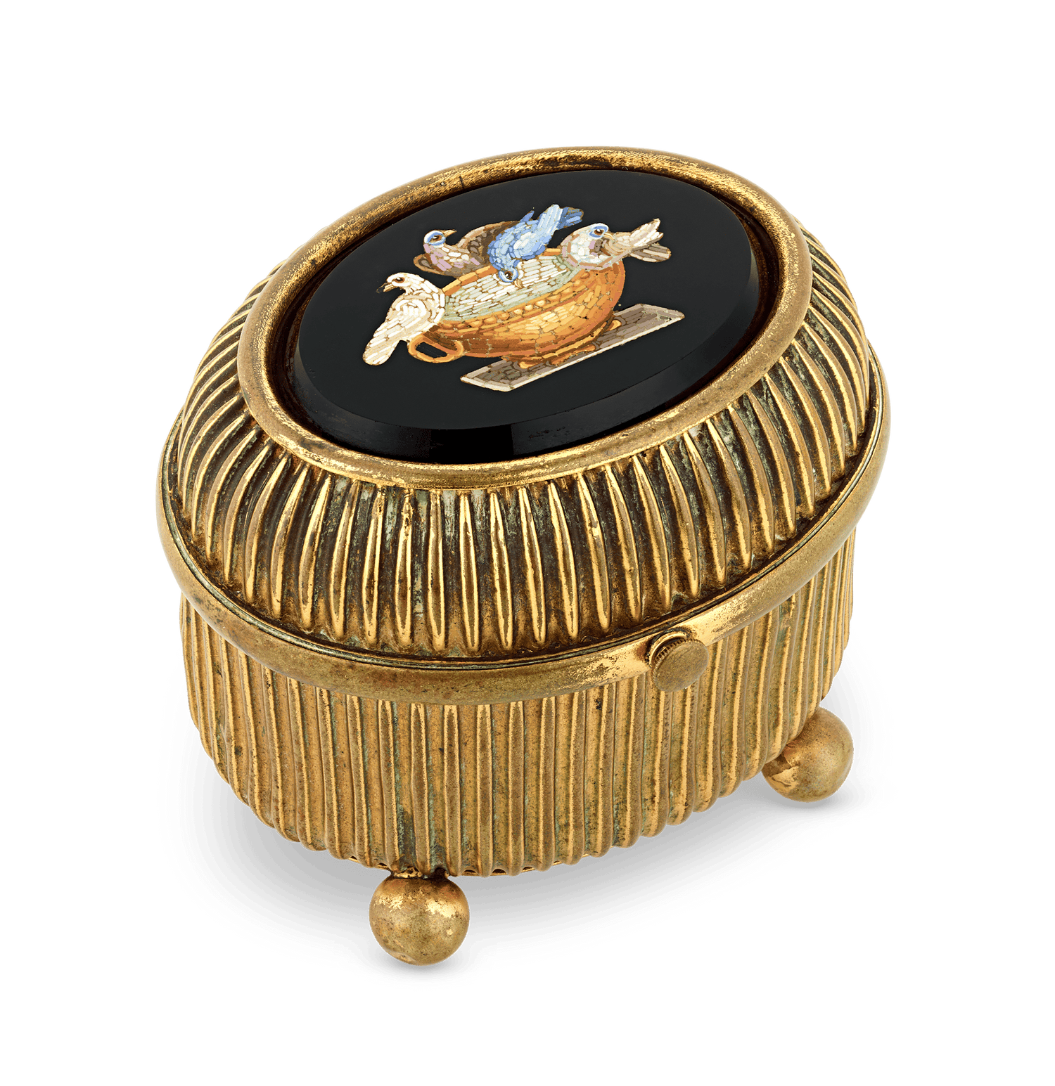 Pliny's Doves Micromosaic Box