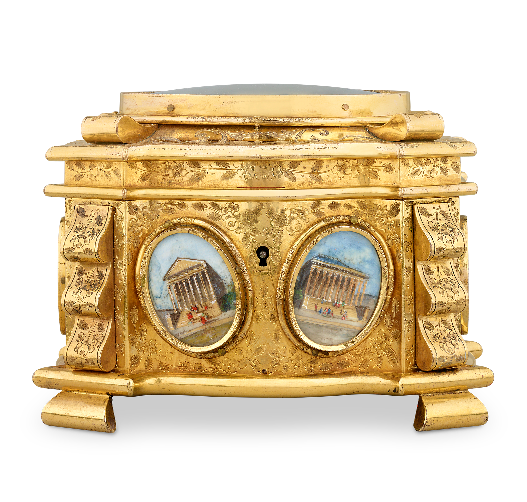 Napoleon III Ormolu Engraved Casket