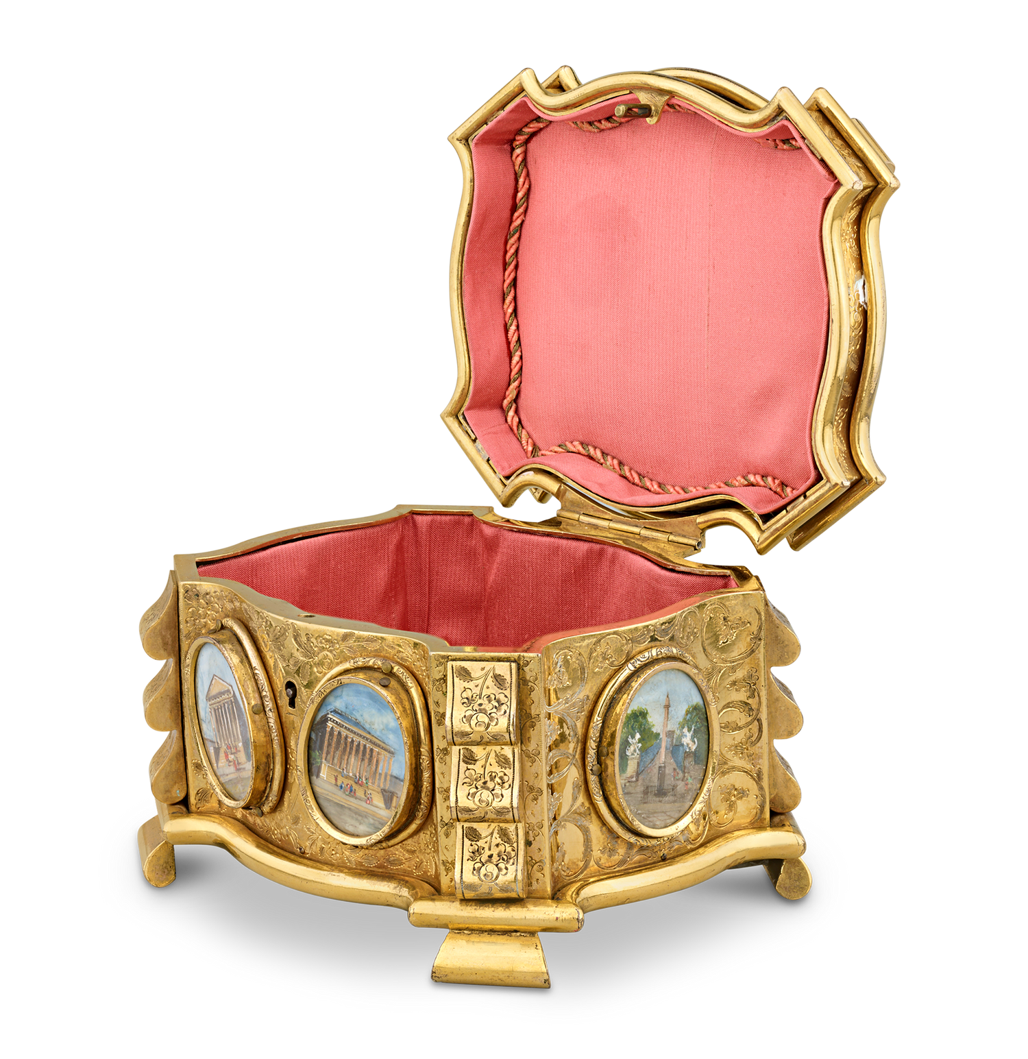 Napoleon III Ormolu Engraved Casket