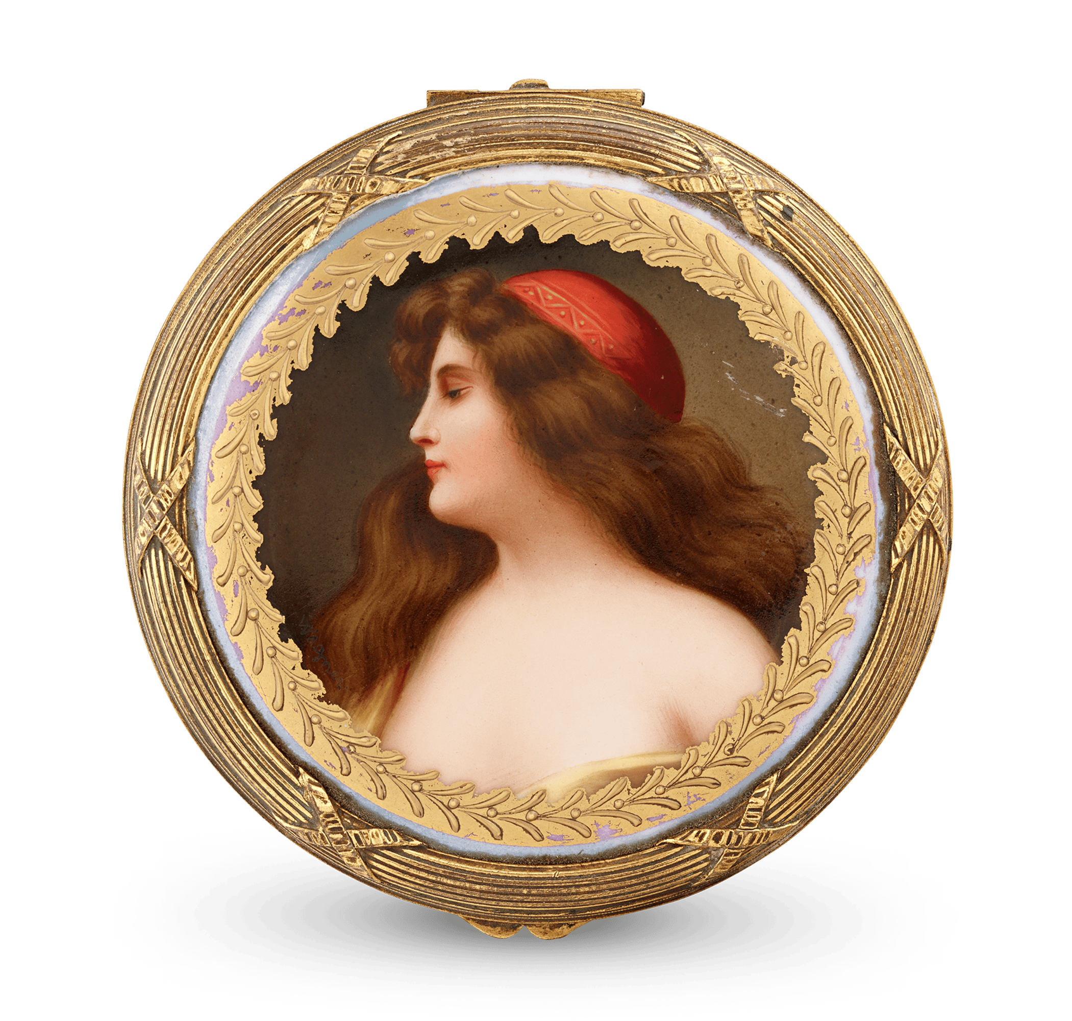 Royal Vienna Porcelain Box by Franz Wagner