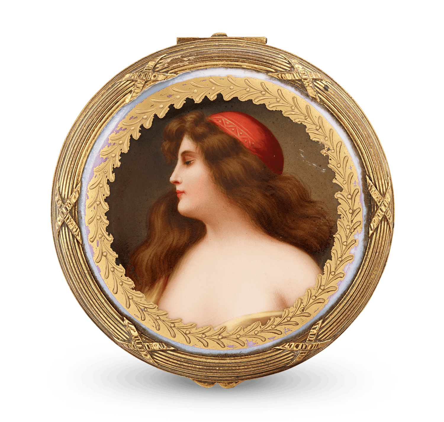 Royal Vienna Porcelain Box by Franz Wagner