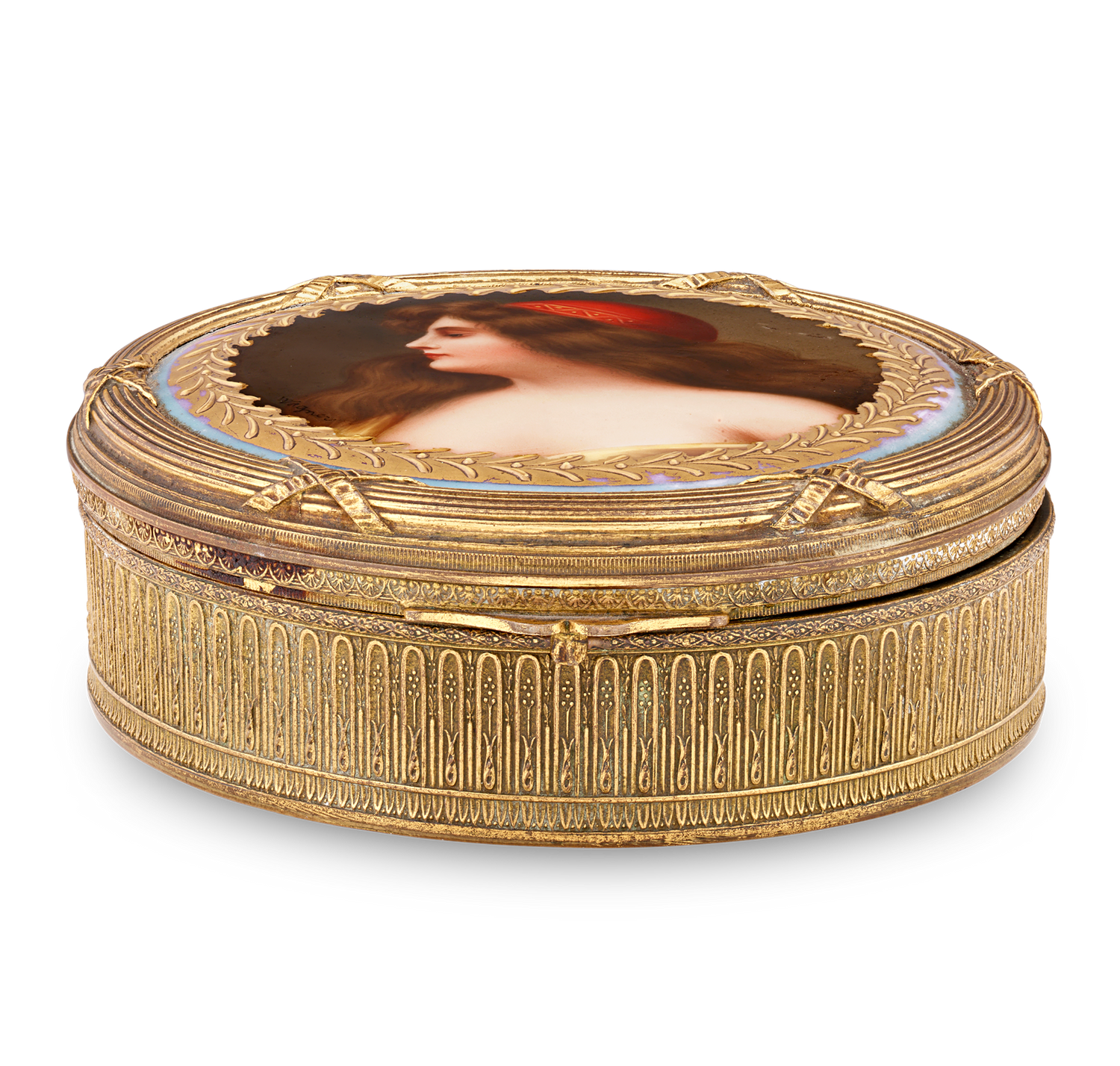 Royal Vienna Porcelain Box by Franz Wagner