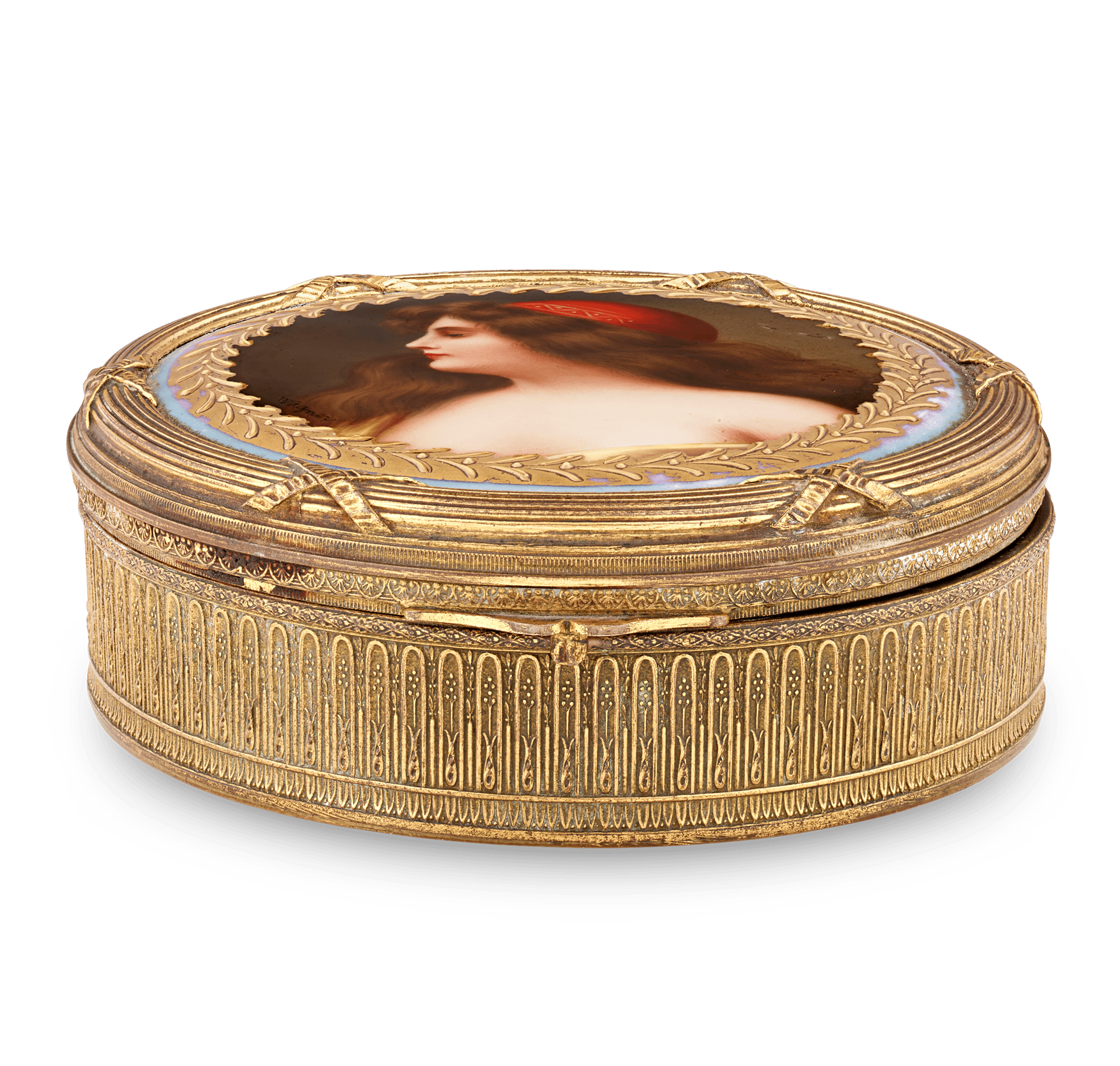 Royal Vienna Porcelain Box by Franz Wagner