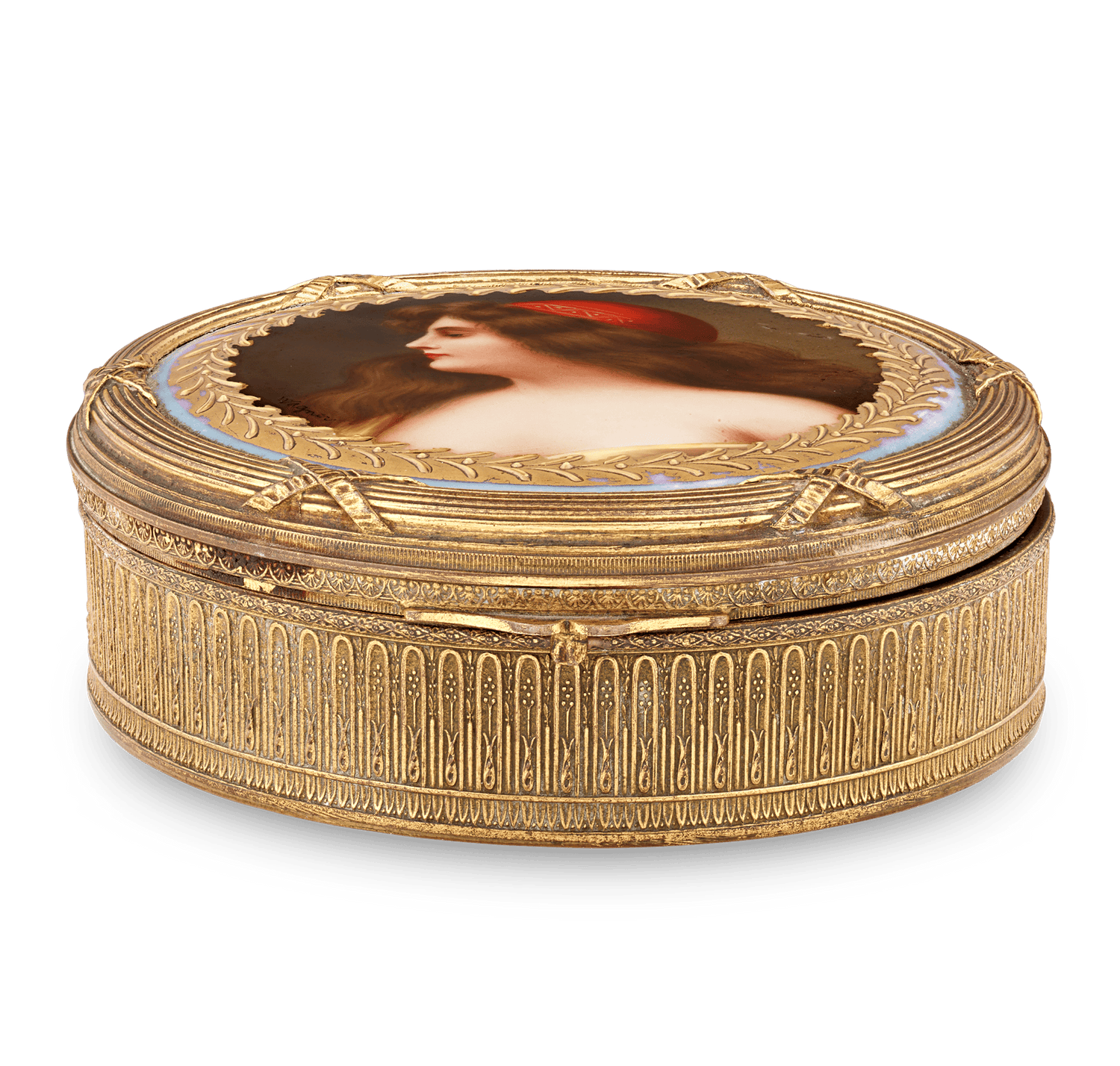 Royal Vienna Porcelain Box by Franz Wagner