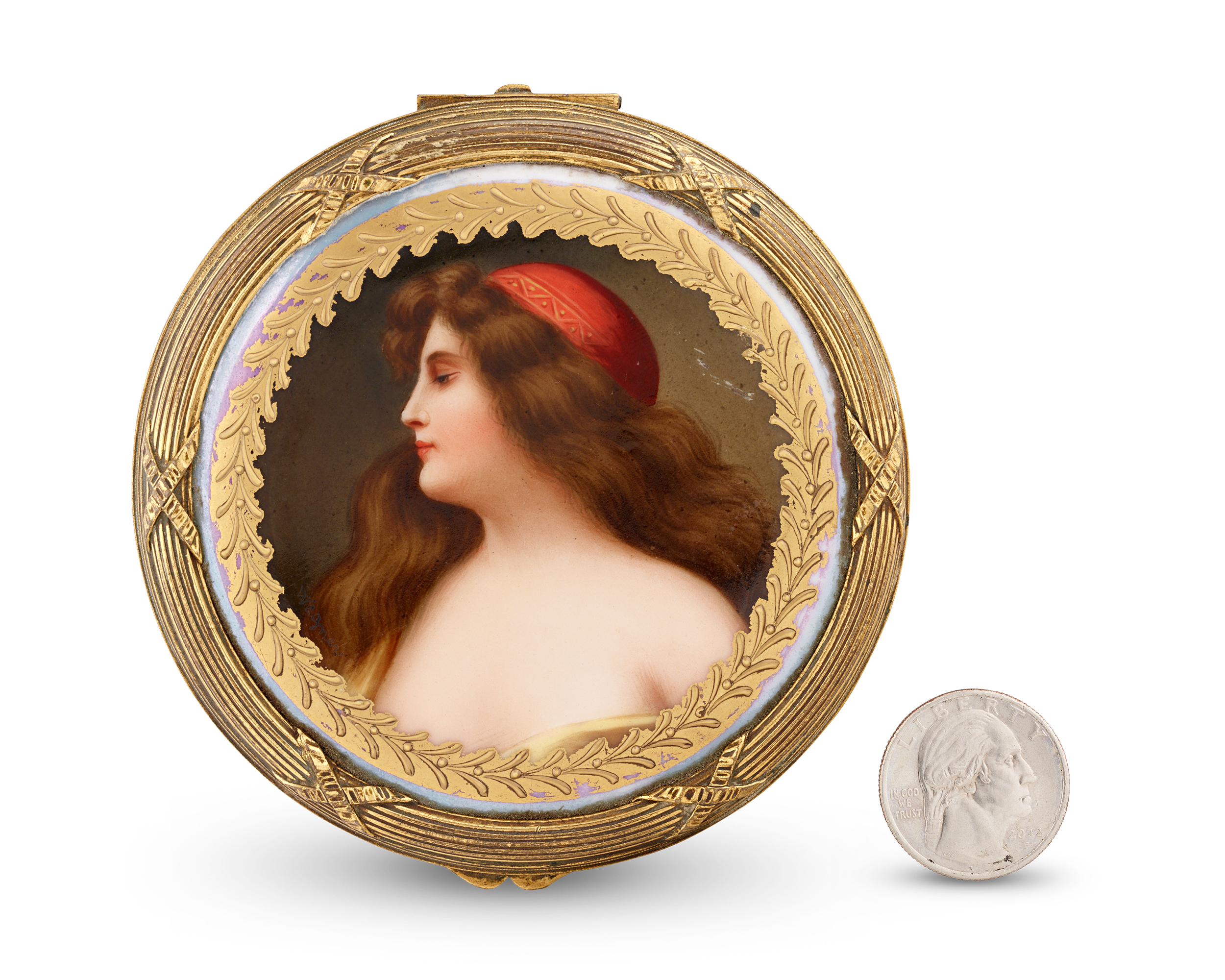 Royal Vienna Porcelain Box by Franz Wagner