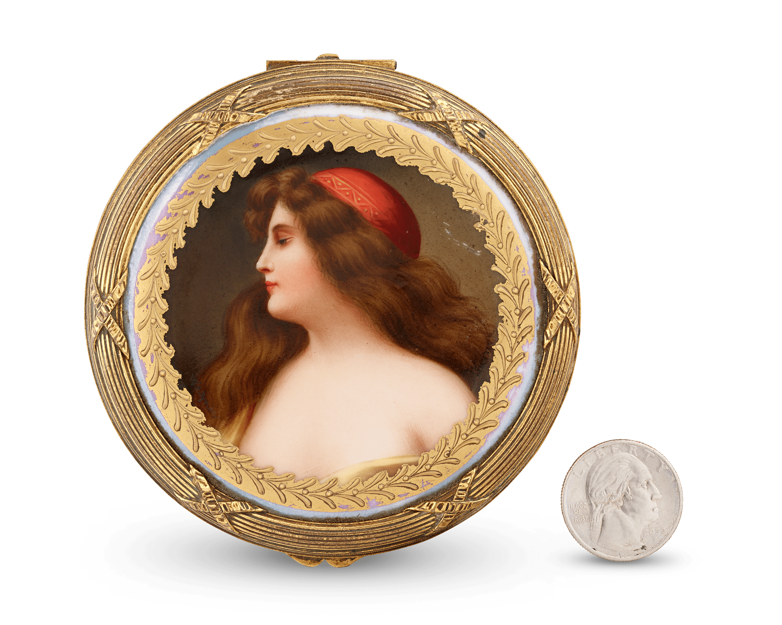 Royal Vienna Porcelain Box by Franz Wagner
