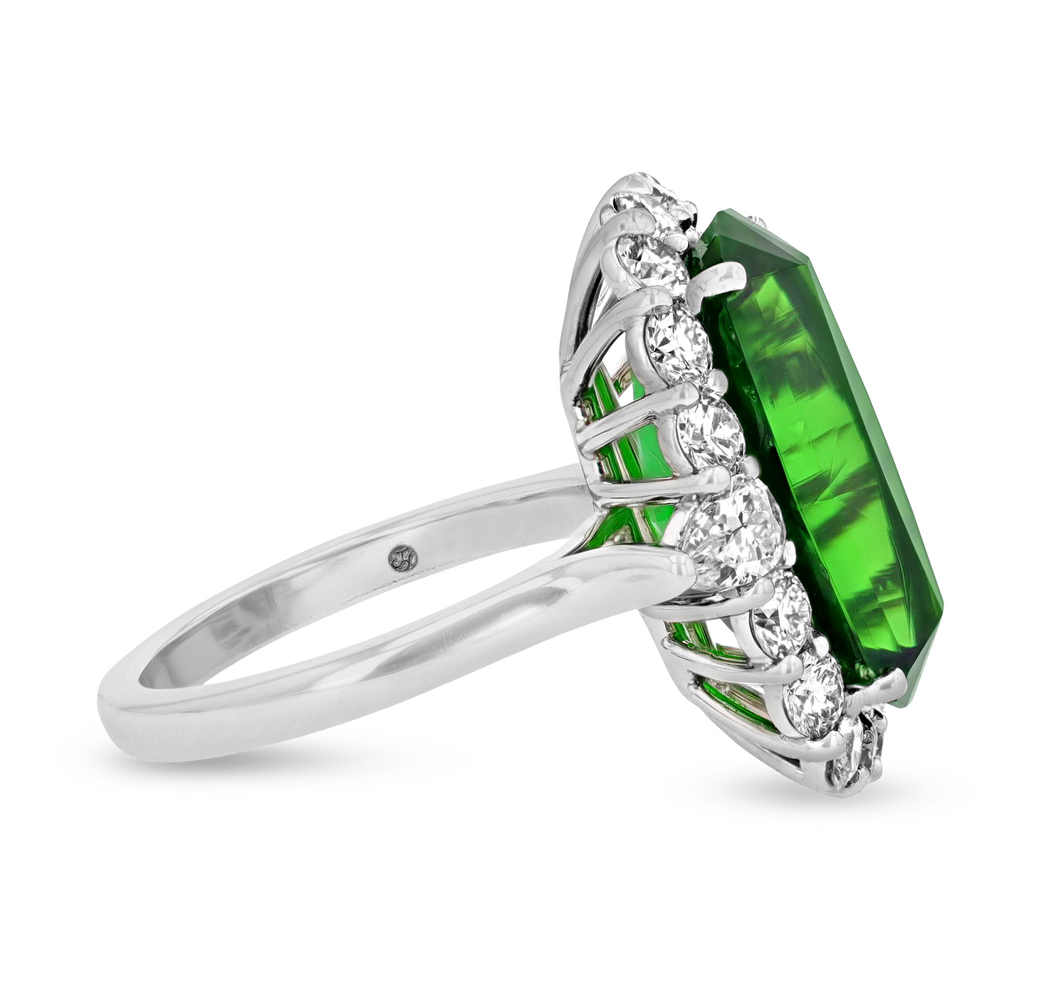 Chrome Tourmaline Ring, 9.19 carats