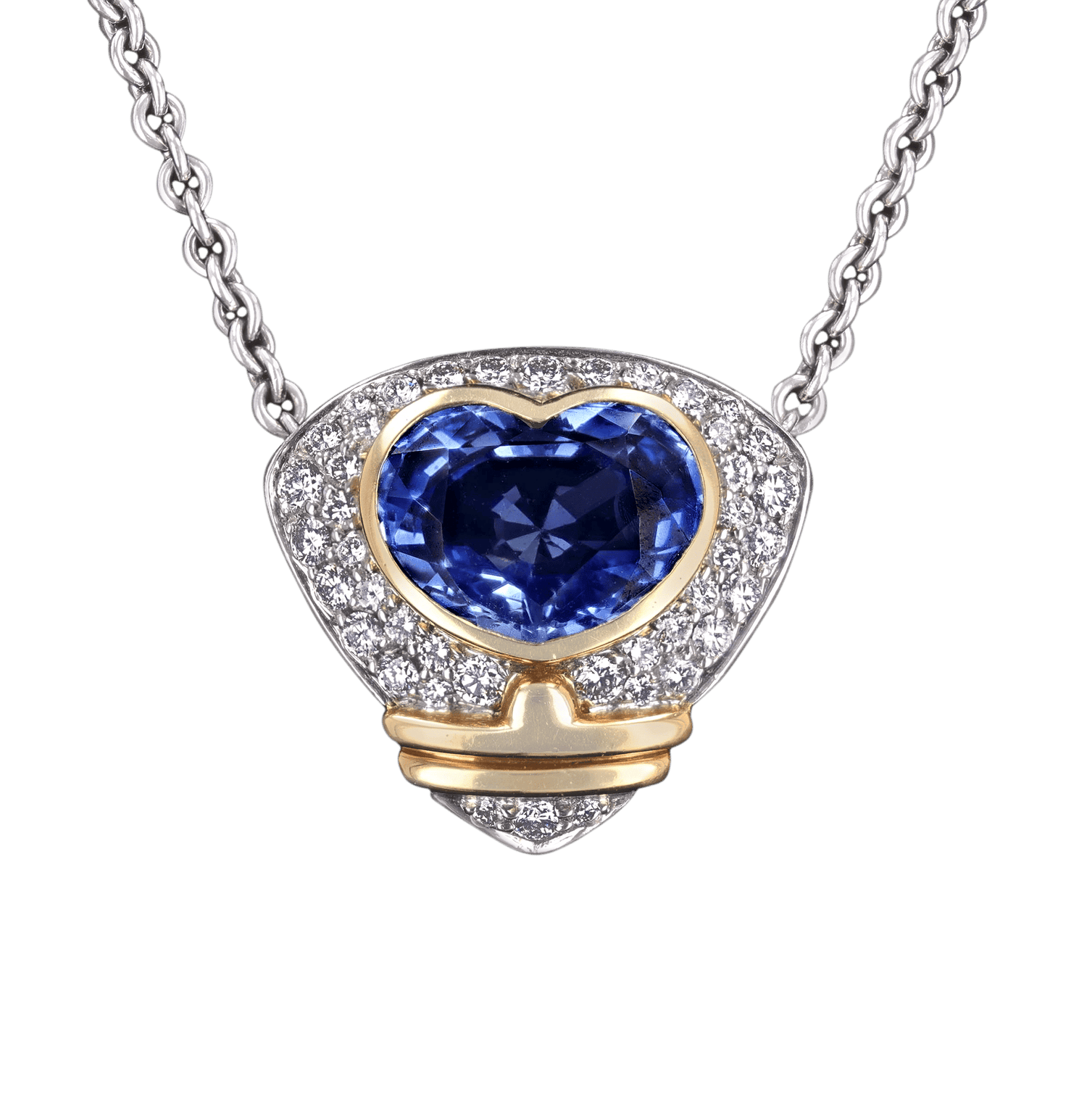Ceylon Sapphire Pendant, Unheated, 6.66 Carats