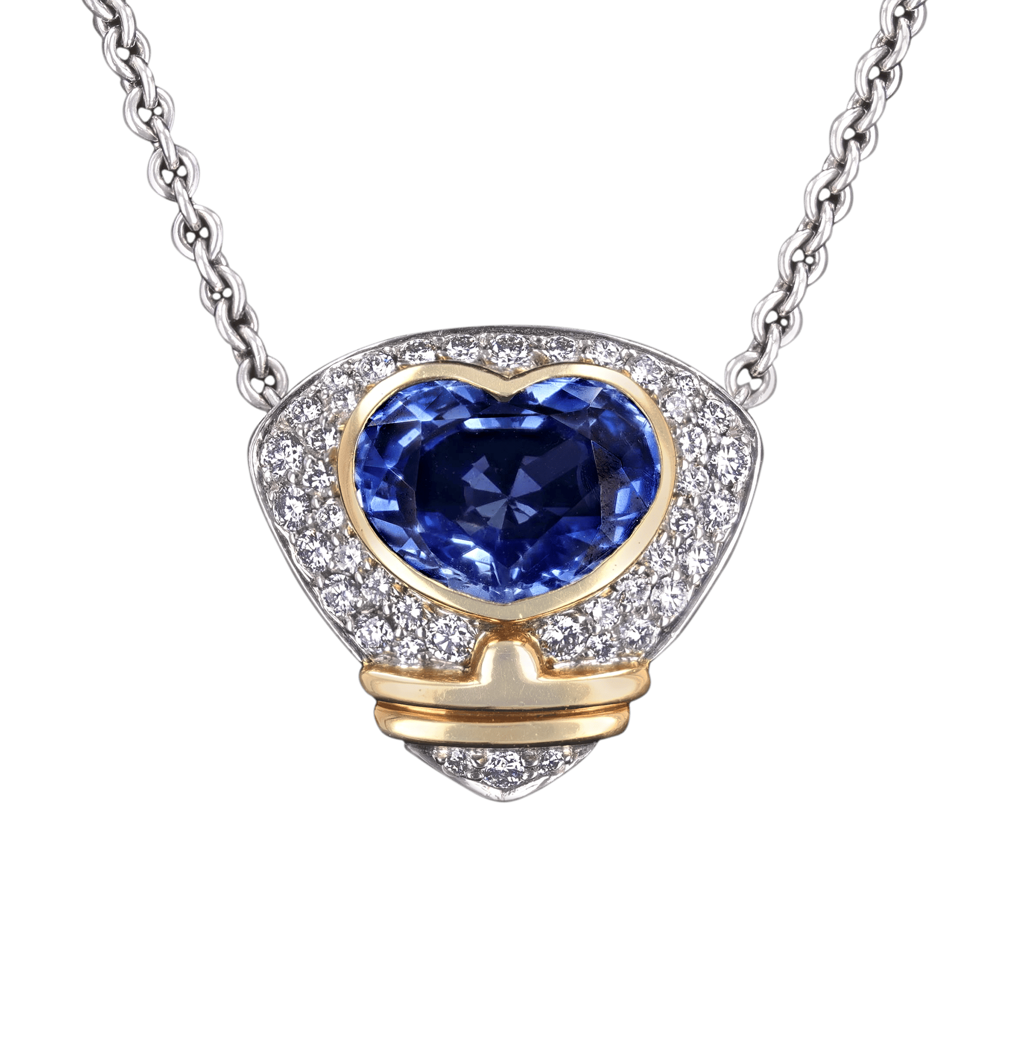 Ceylon Sapphire Pendant, Unheated, 6.66 Carats